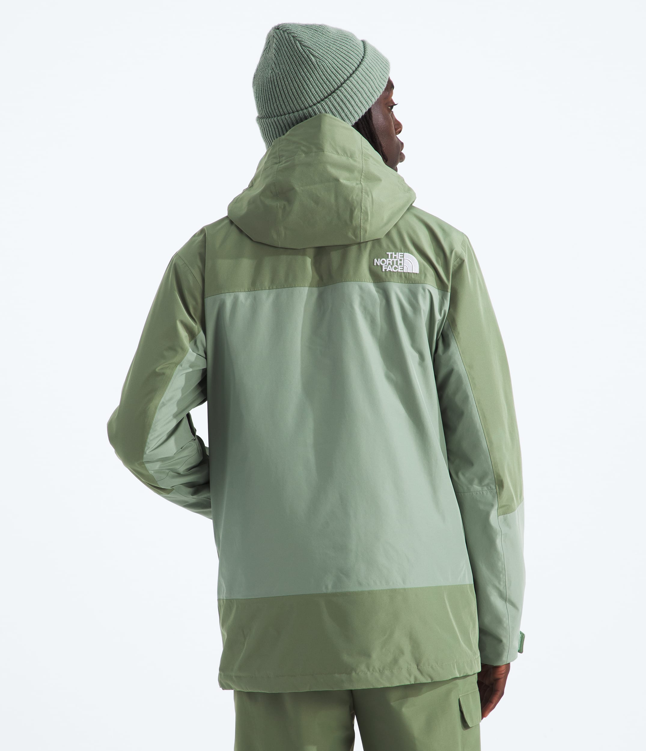 Manteau pour neige ThermoBall Eco Triclimate pour hommes TNF BACK