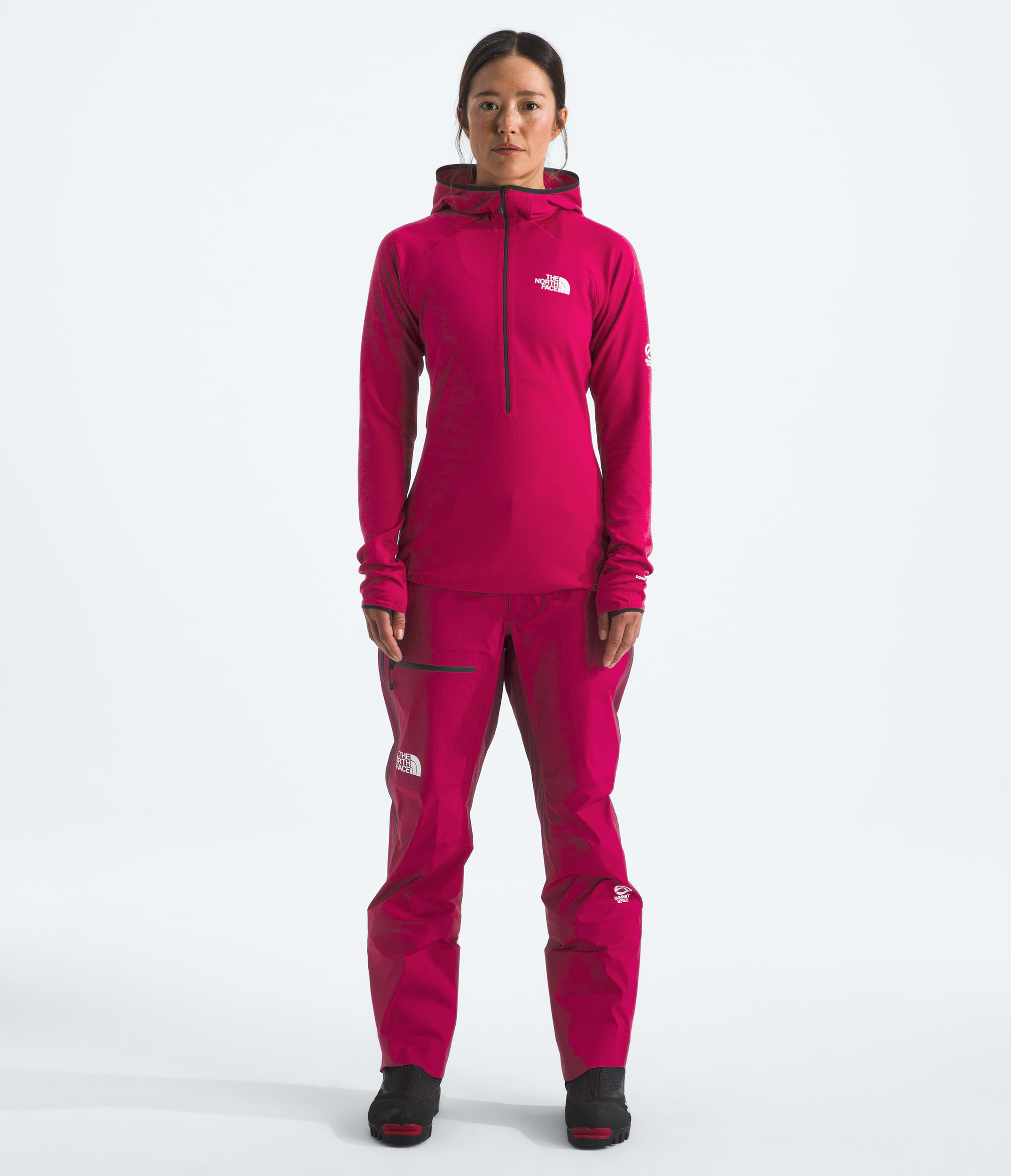 Womens Summit Series DOTKNIT AMK Hoodie TNF HERO2