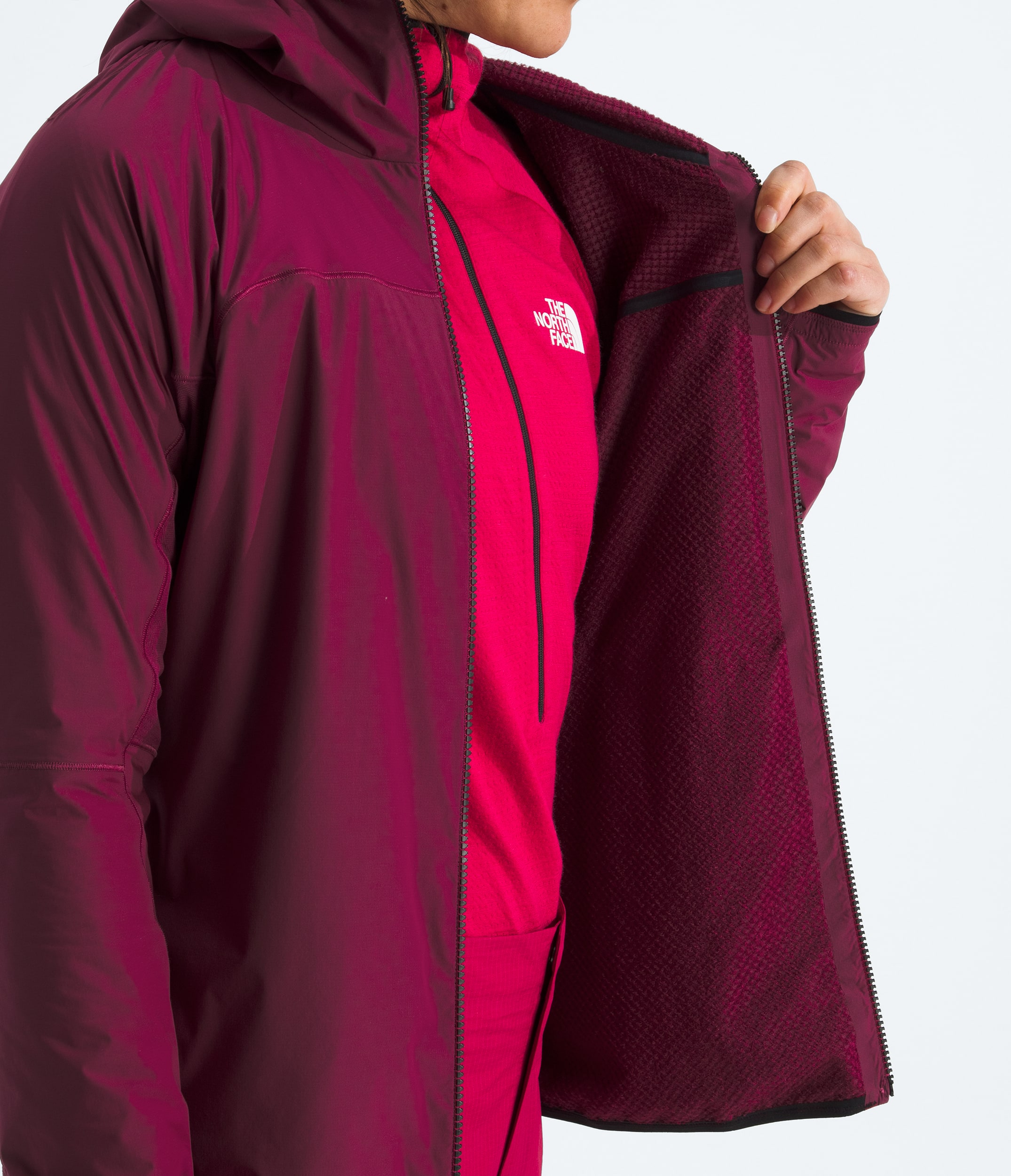 Womens Summit Series FUTUREFLEECE AMK Hoodie TNF MODELINT