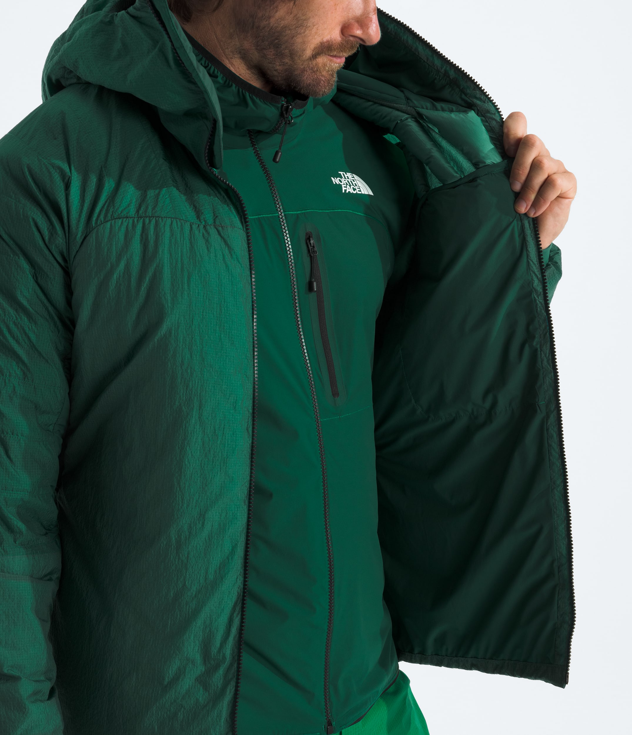 Mens Summit Series 5050 AMK Hoodie TNF MODELINT