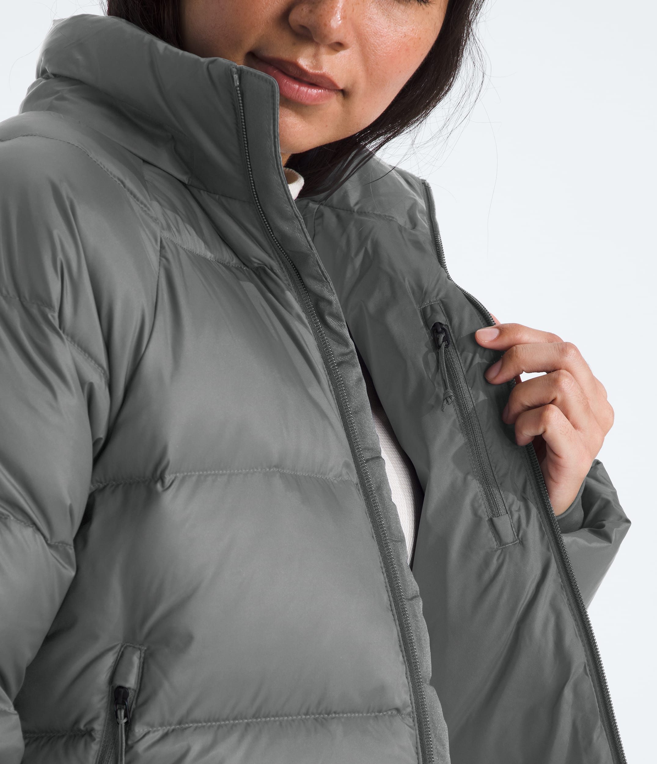 Womens Hydrenalite City Down Hooded Jacket TNF MODELINT