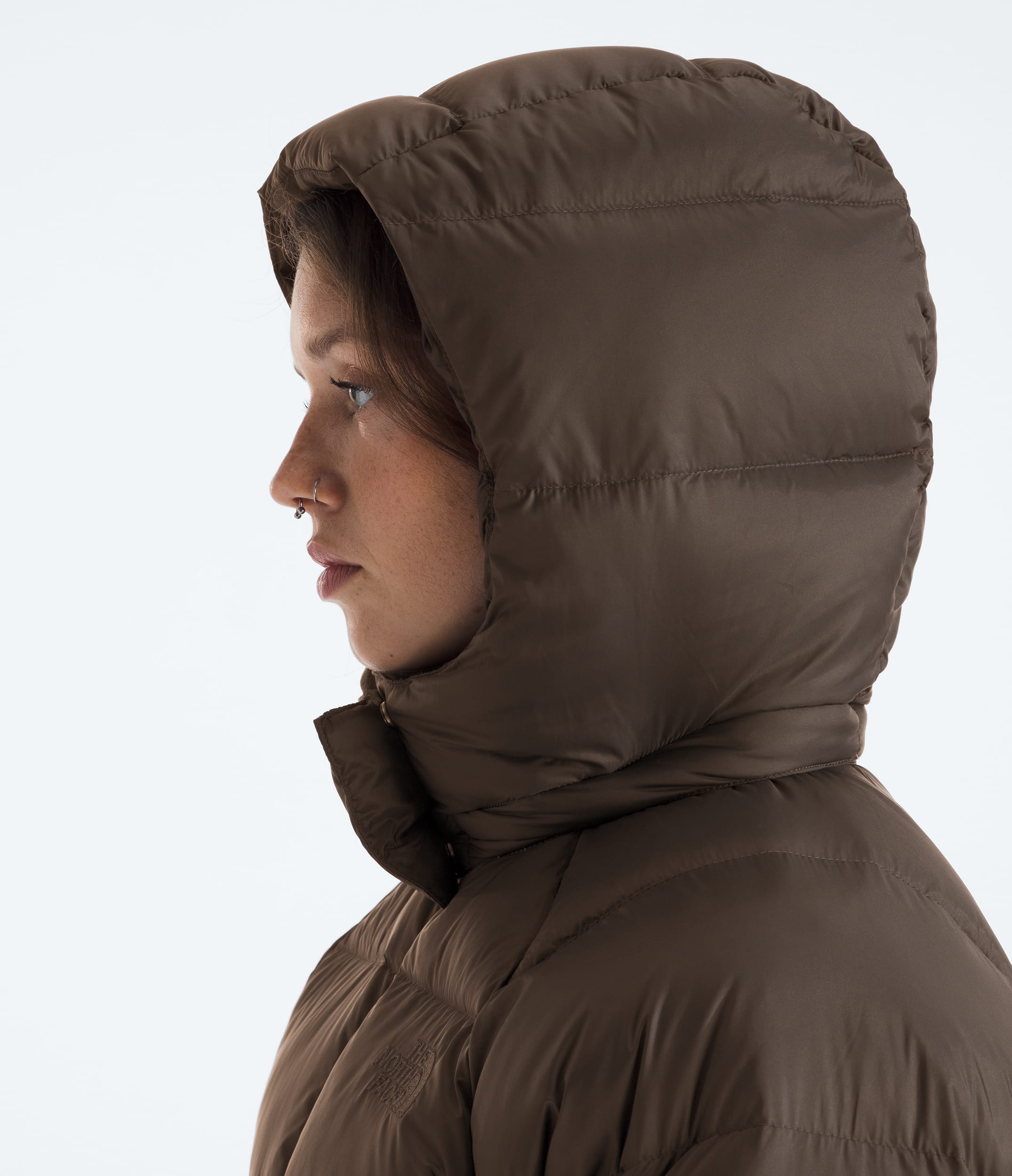 Womens Hydrenalite City Down Hooded Parka TNF MODELHOOD2