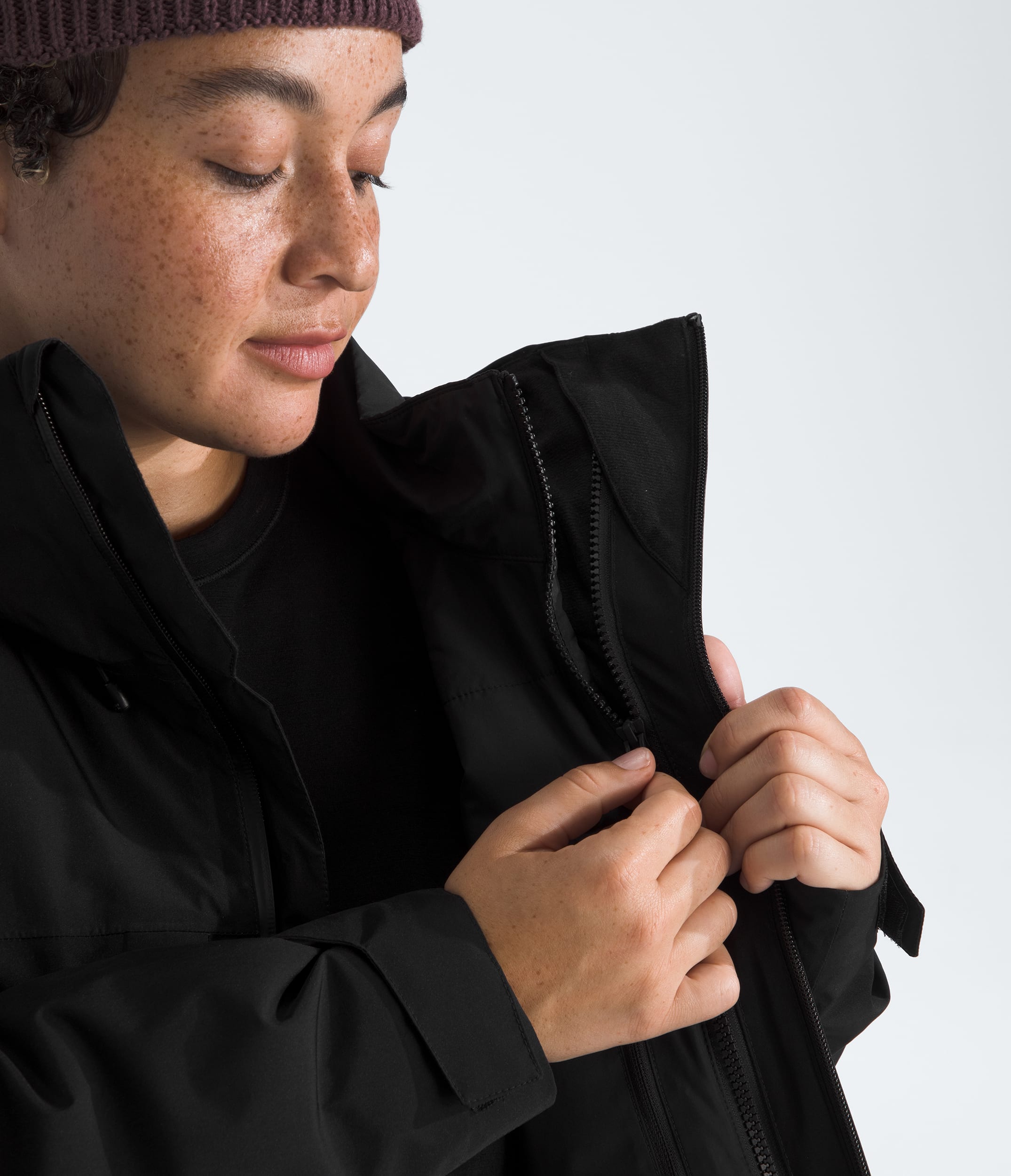 Womens Plus THERMOBALL Snow Triclimate Jacket TNF MODELALT4