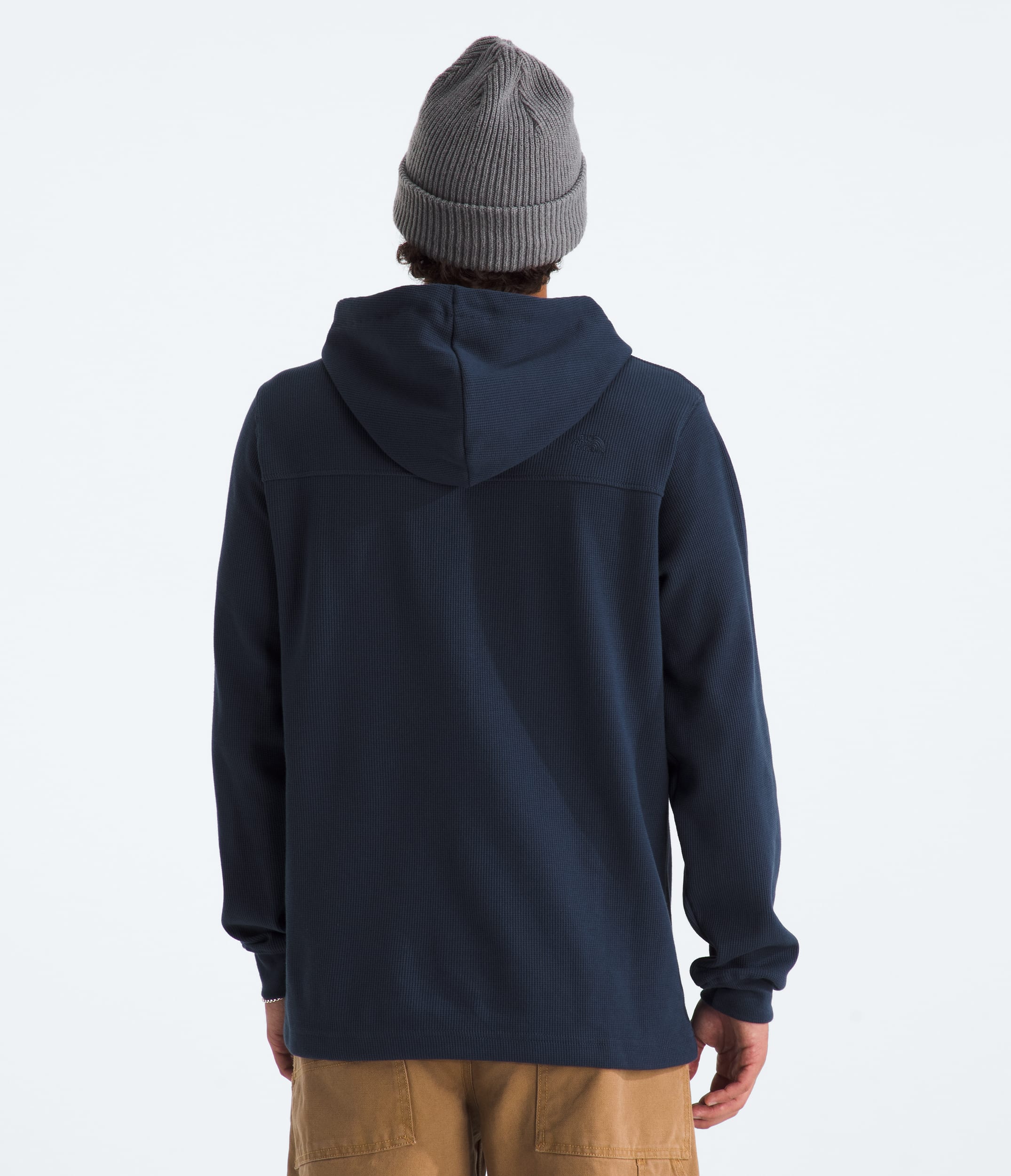 Mens Waffle Hoodie TNF Summit Navy BACK