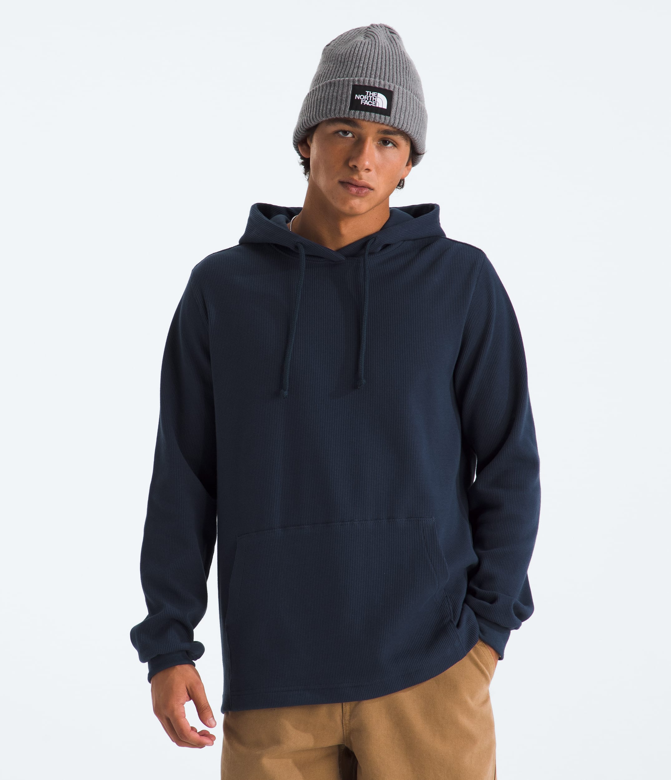 Mens Waffle Hoodie TNF Summit Navy Main