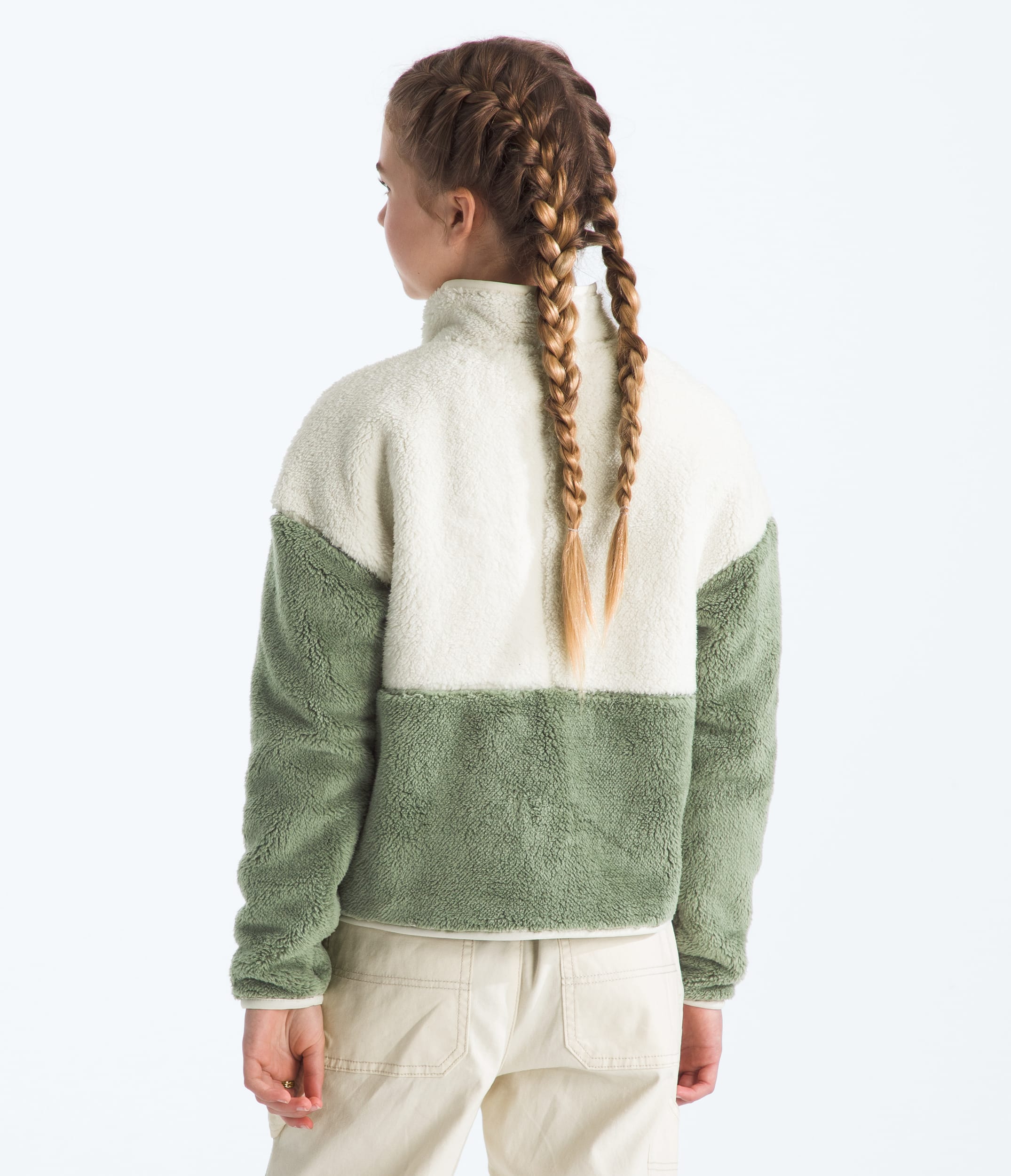 Girls Cabin Fleece FullZip Jacket TNF BACK