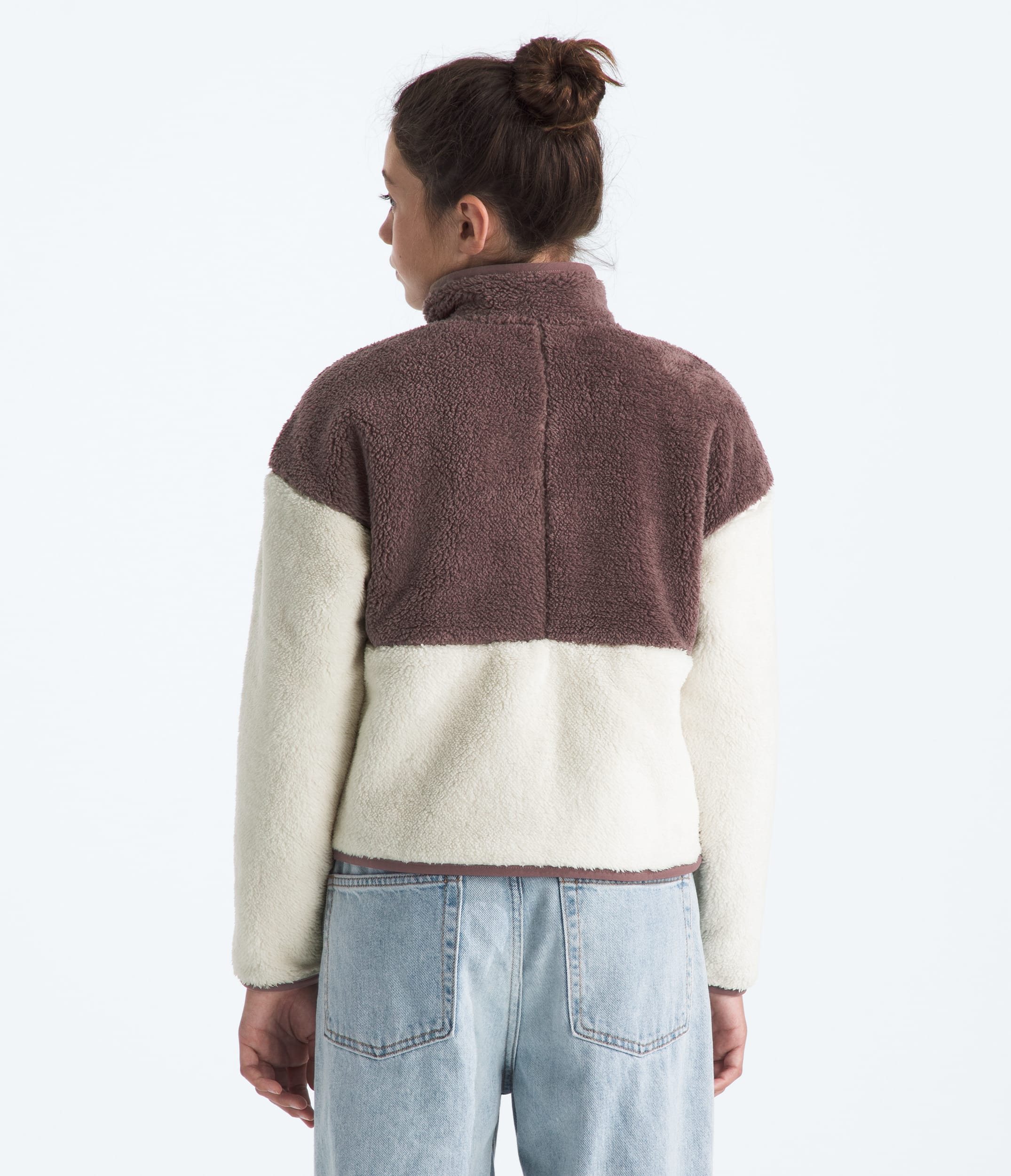 Girls Cabin Fleece FullZip Jacket TNF BACK