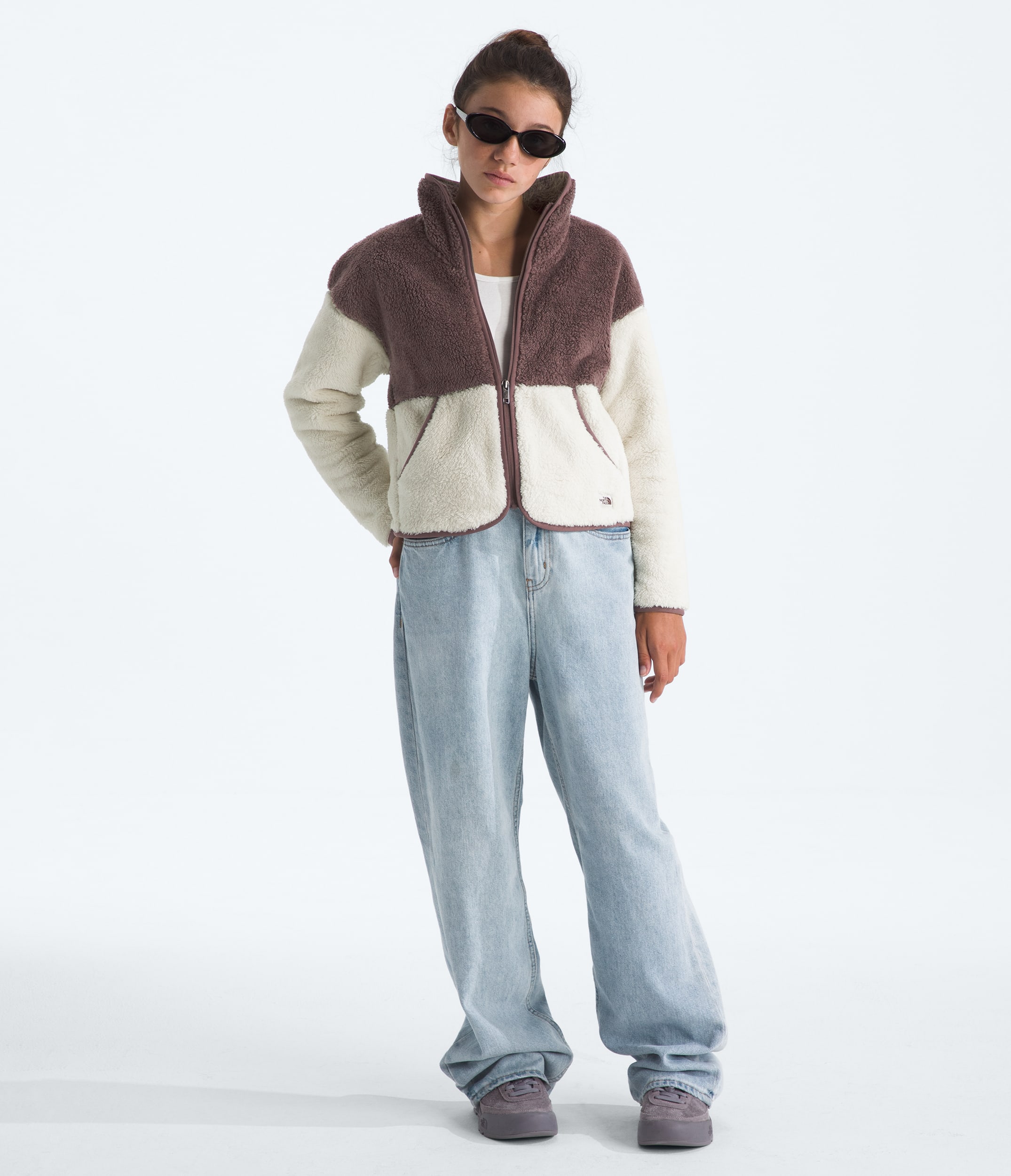 Girls Cabin Fleece FullZip Jacket TNF HERO2