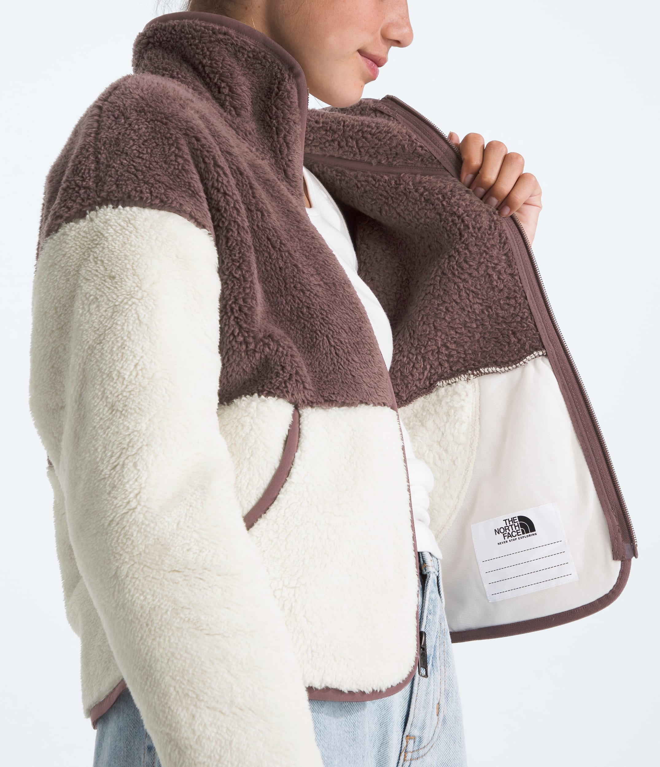 Girls Cabin Fleece FullZip Jacket TNF MODELINT