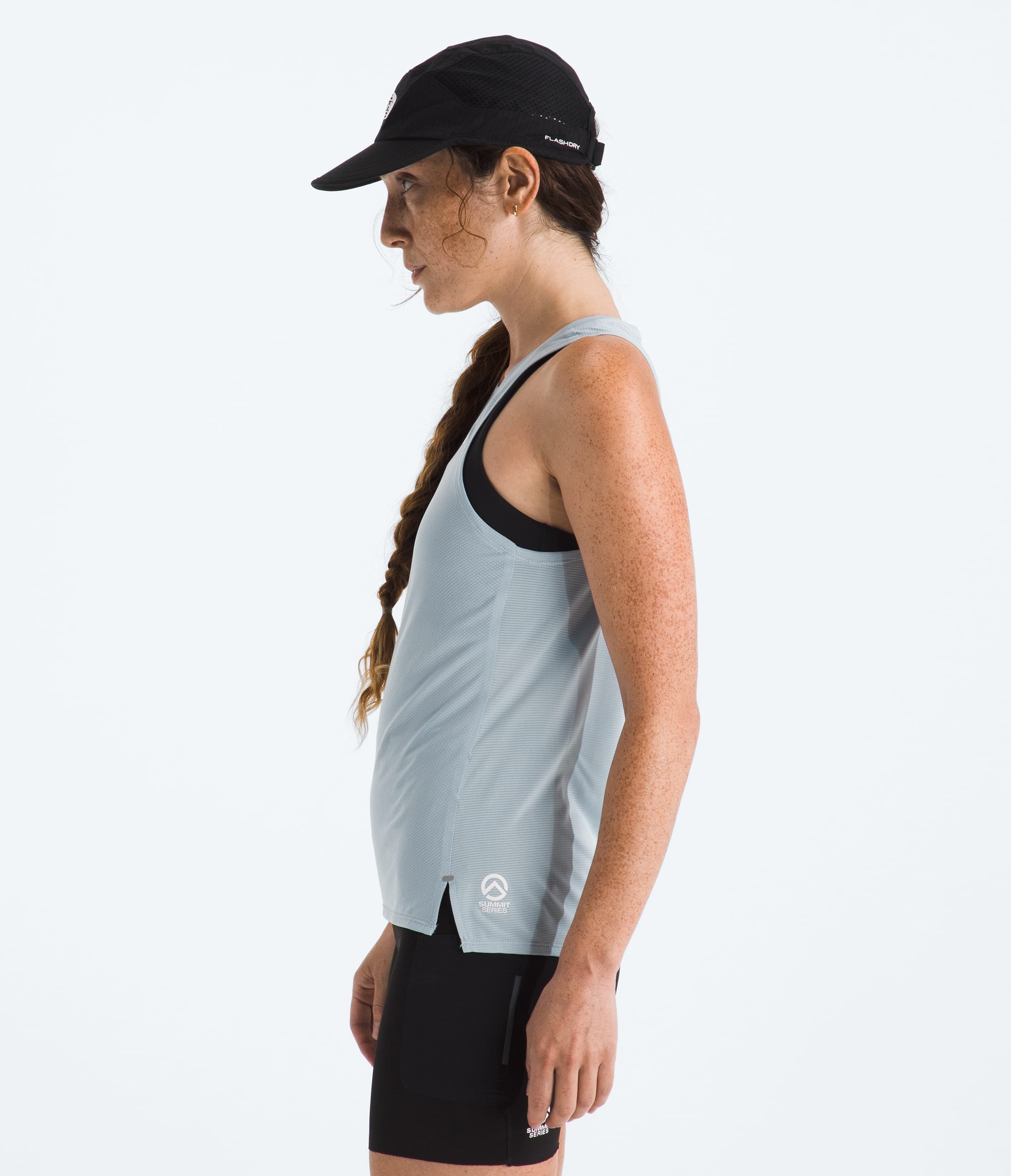 Womens Summit Series High Trail Tank TNF Frost Grey MODEL34