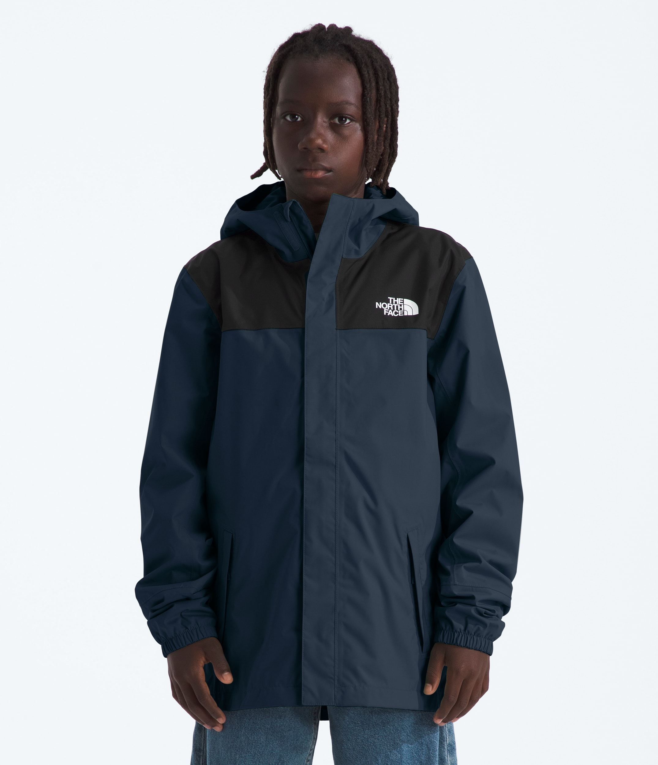 Boys Antora Rain Jacket TNF Summit Navy HERO