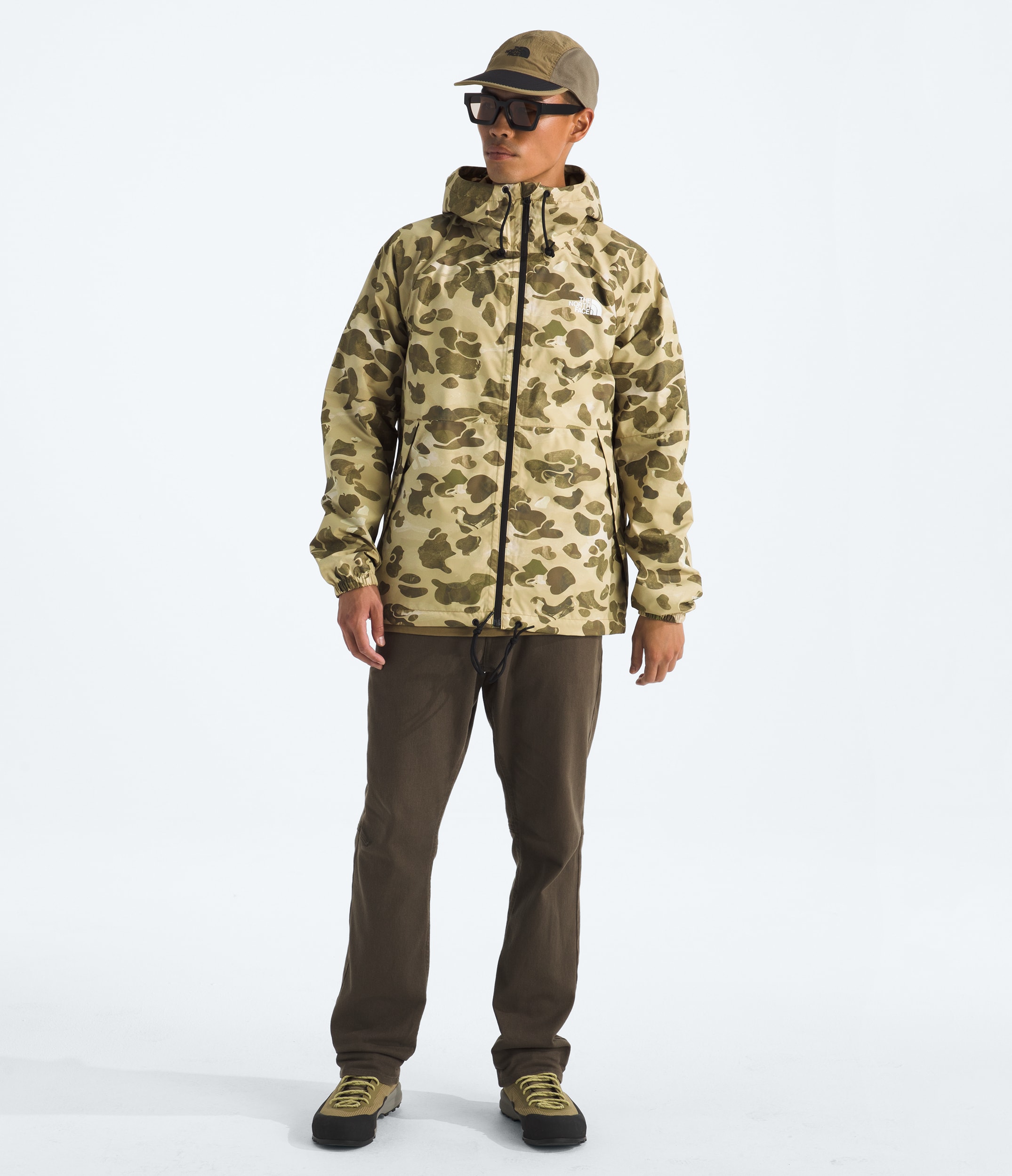 Mens Antora Rain HoodiePrint TNF HERO2