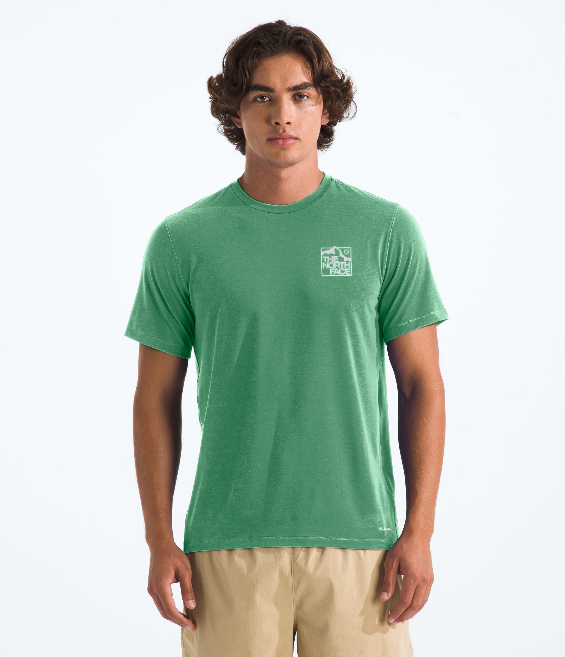 Mens Adventure Sunrise Hike ShortSleeve Tee TNF Main