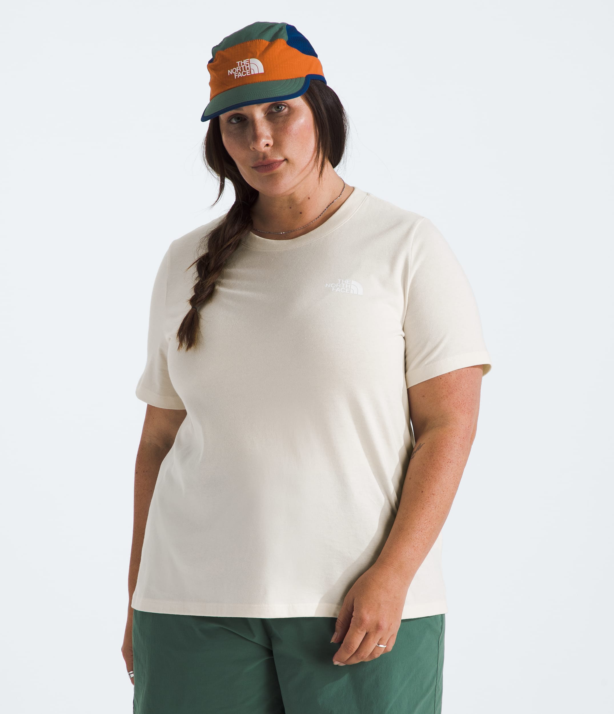 Womens Plus Evolution Box NSE Relaxed ShortSleeve Tee TNF BACK