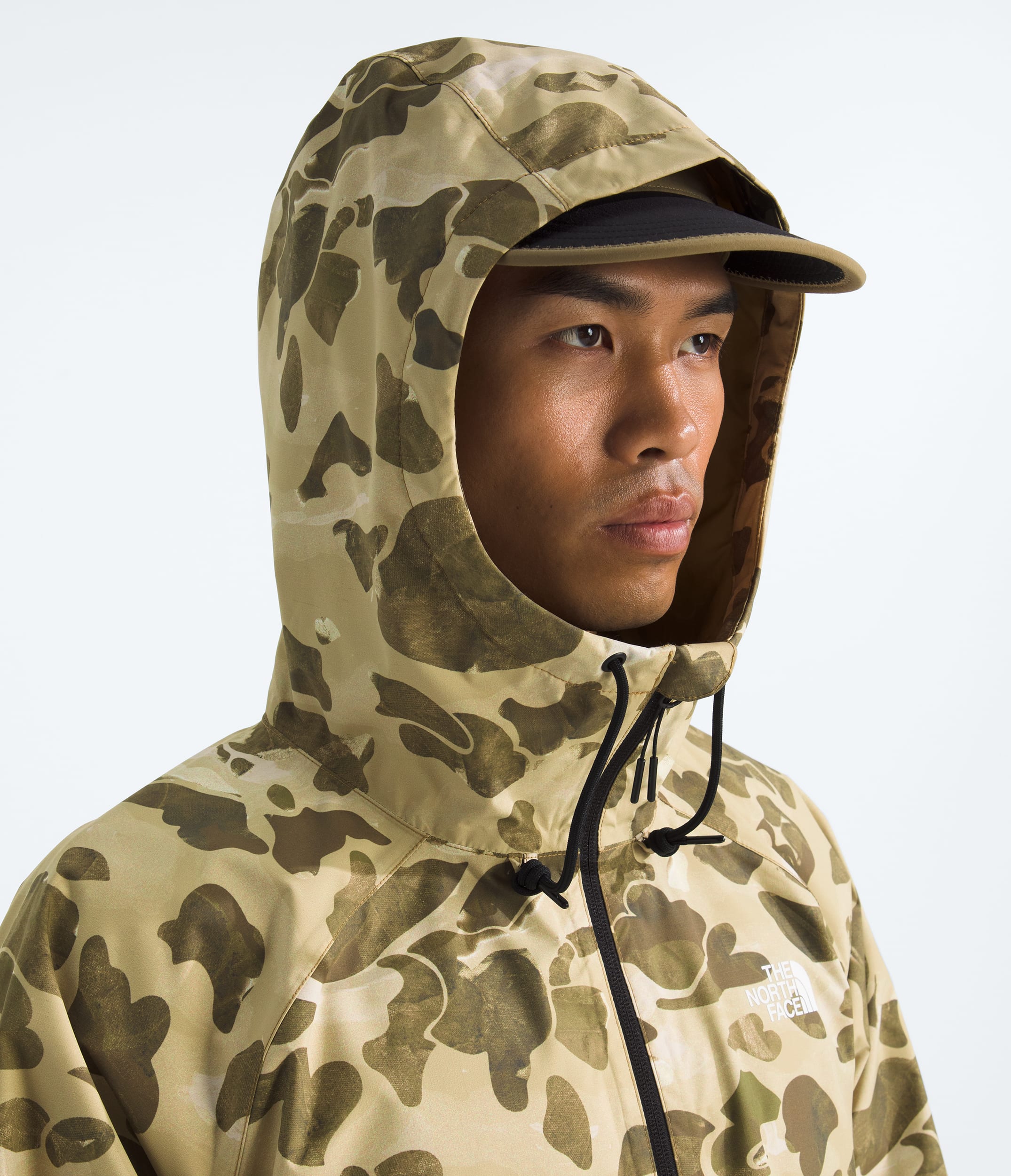 Mens Antora Rain HoodiePrint TNF MODELHOOD2