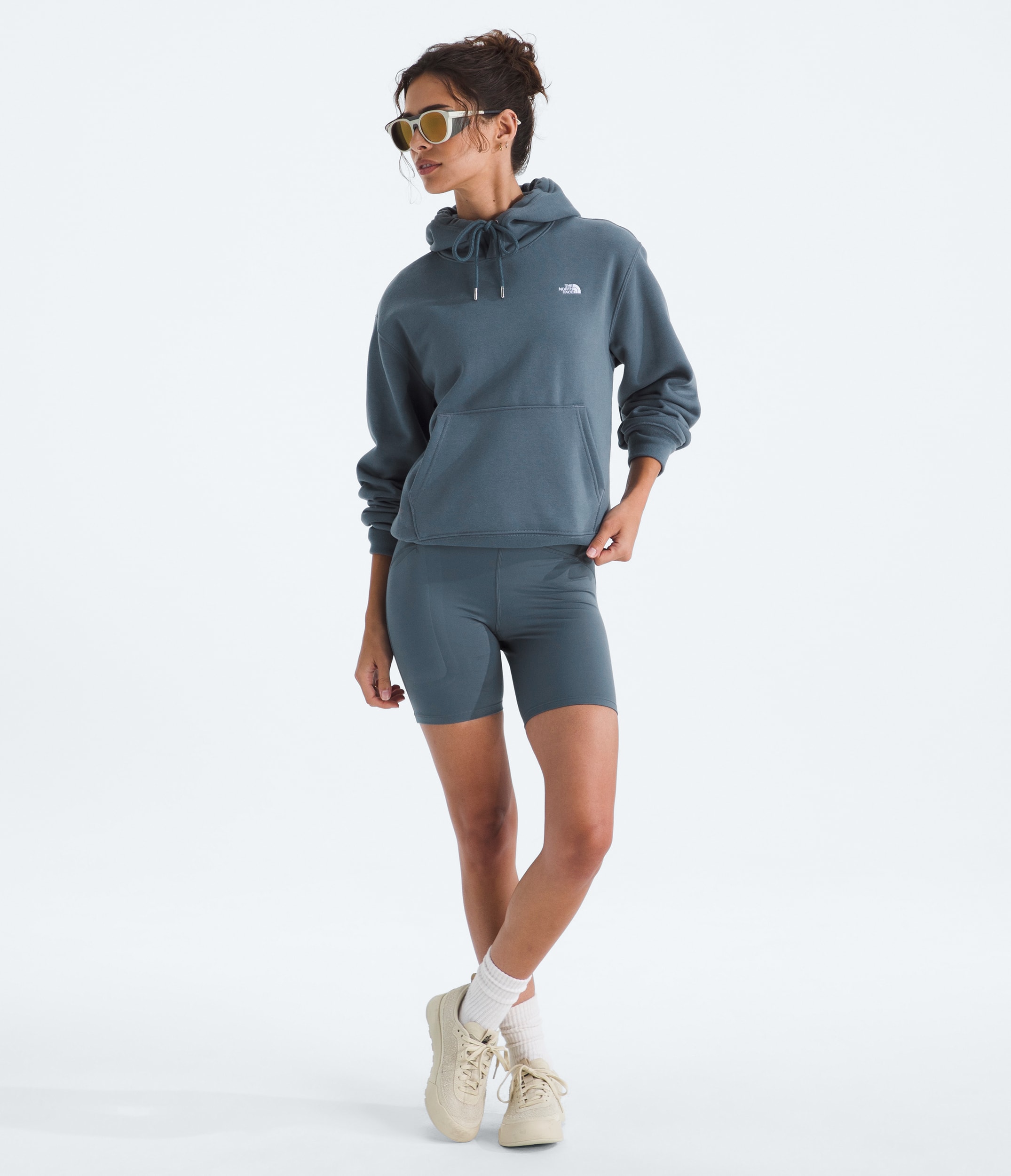 Womens TNF Essential Simple Dome Relaxed Hoodie TNF HERO2