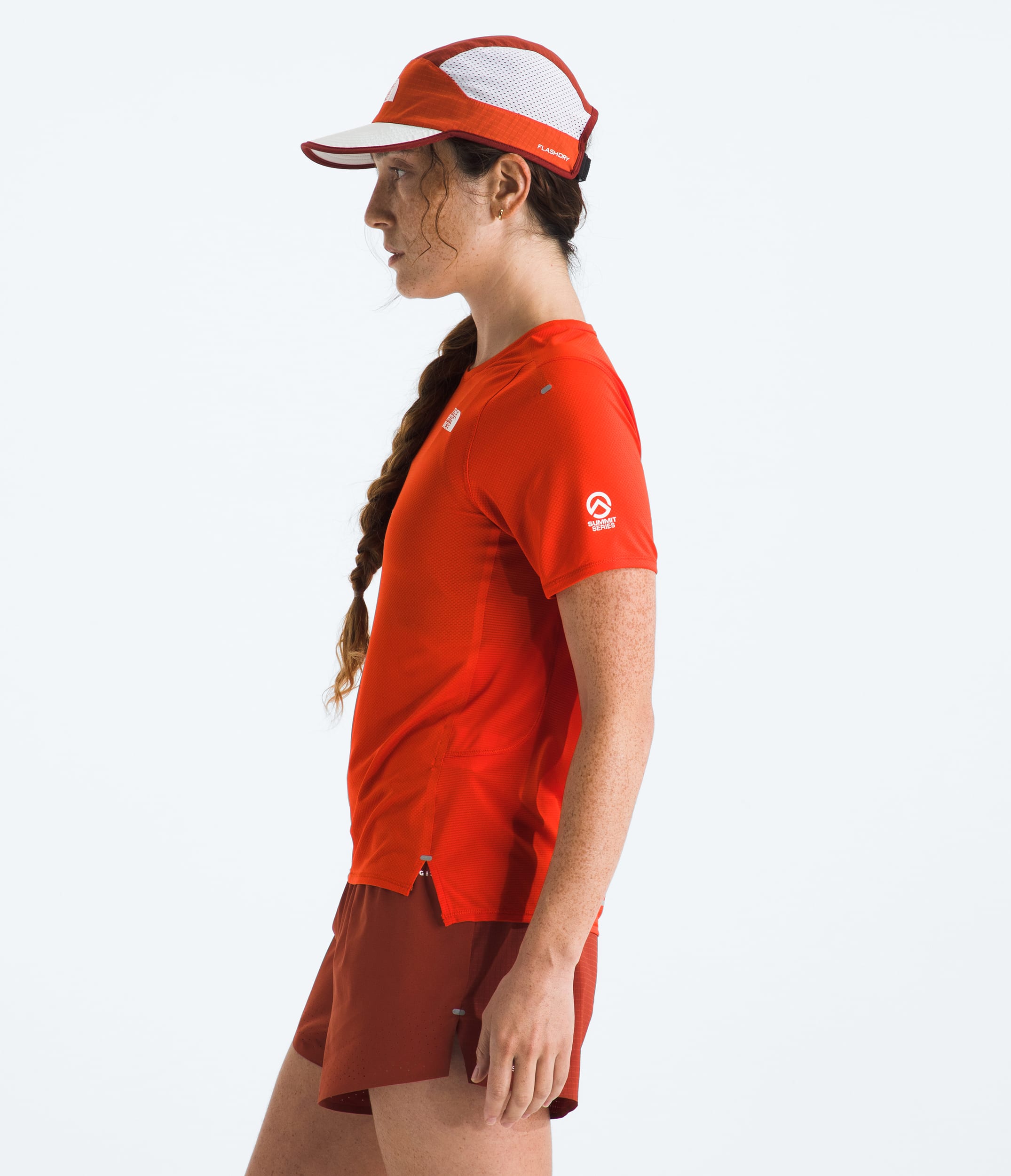 Womens Summit Series High Trail ShortSleeve TNF MODEL34