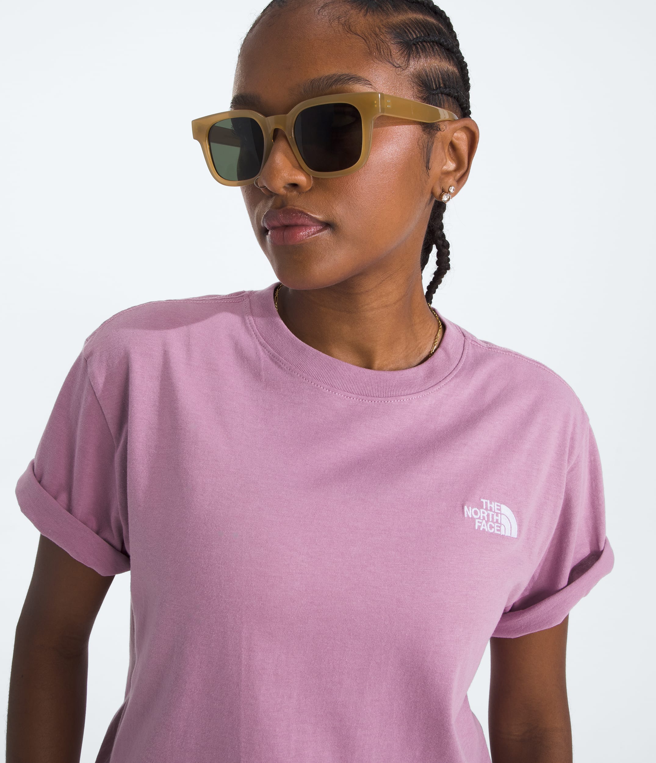 Womens Evolution Simple Dome Relaxed ShortSleeve Tee TNF HERO2