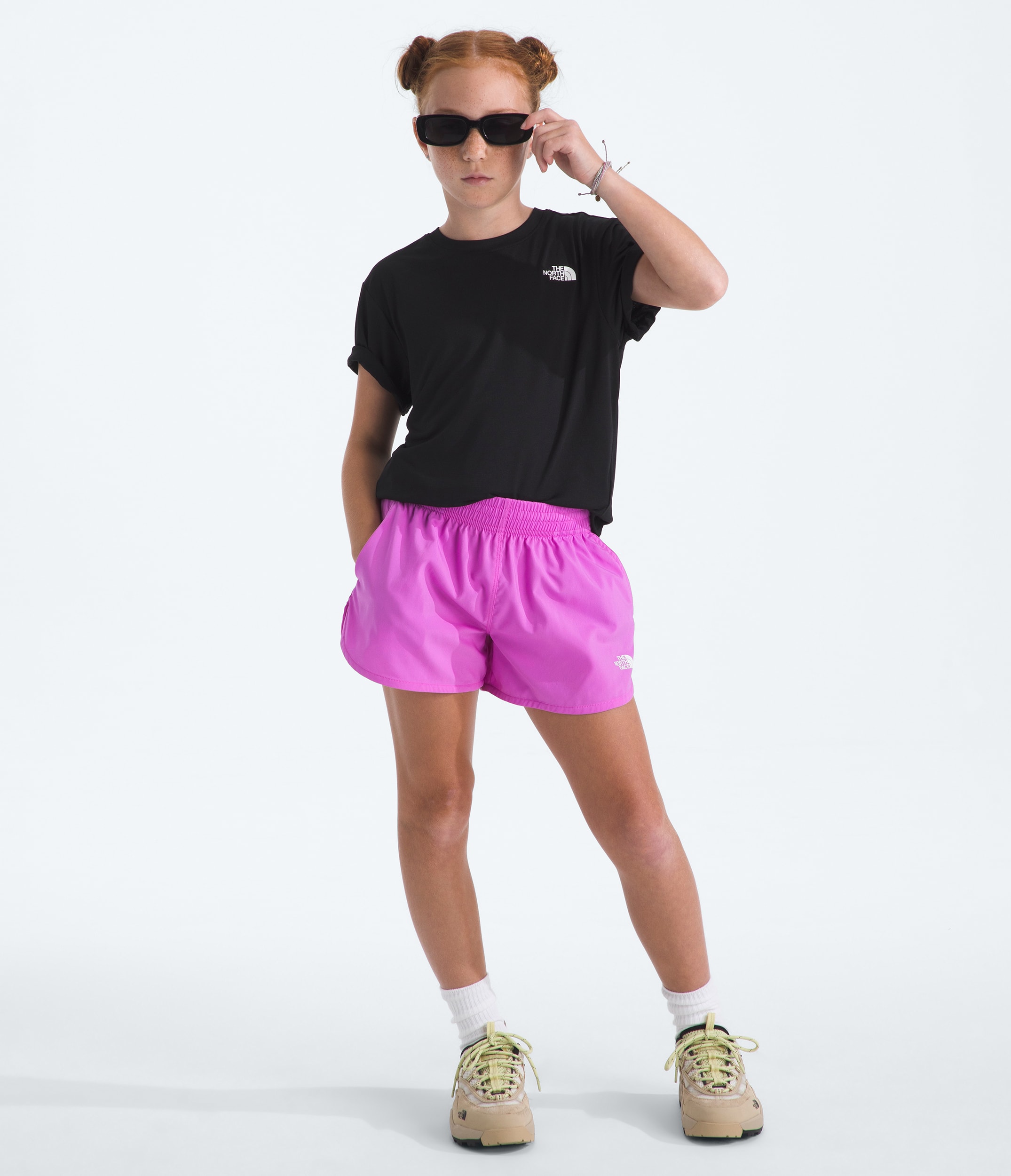 Girls Flex Woven Shorts TNF HERO2