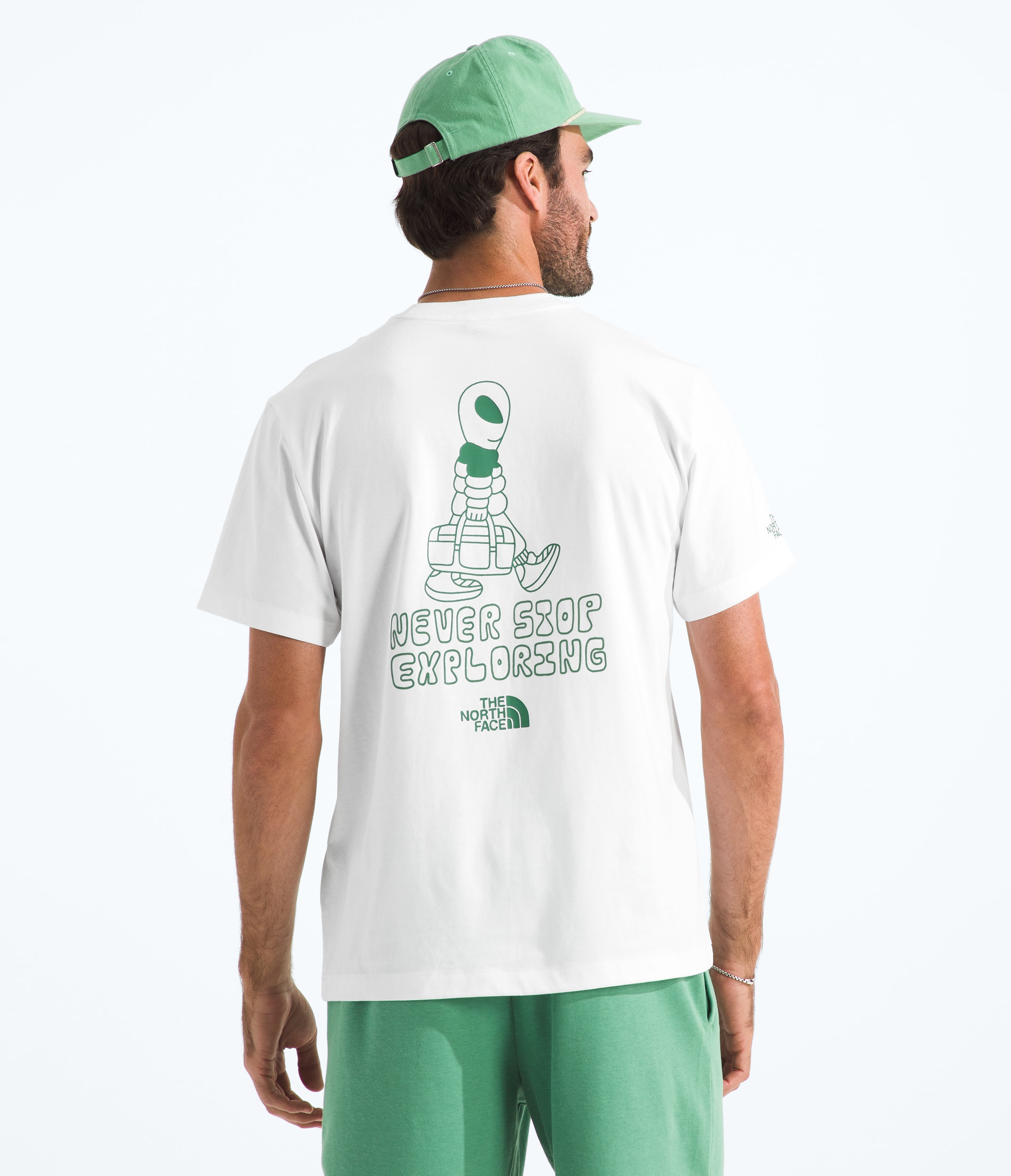 Mens Alien Relaxed ShortSleeve TeeGraphic TNF Main
