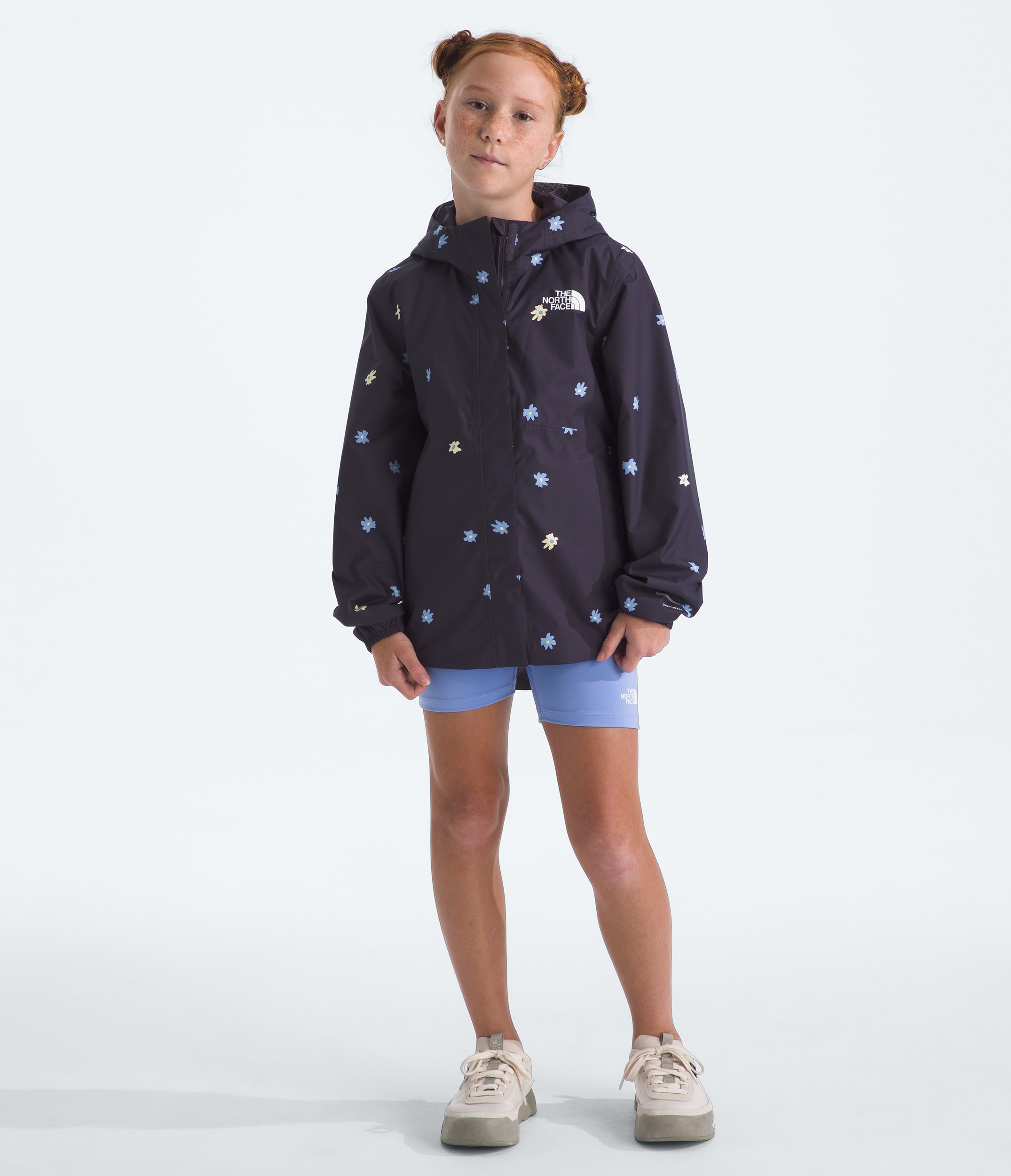 Girls Antora Rain JacketPrint TNF HERO2