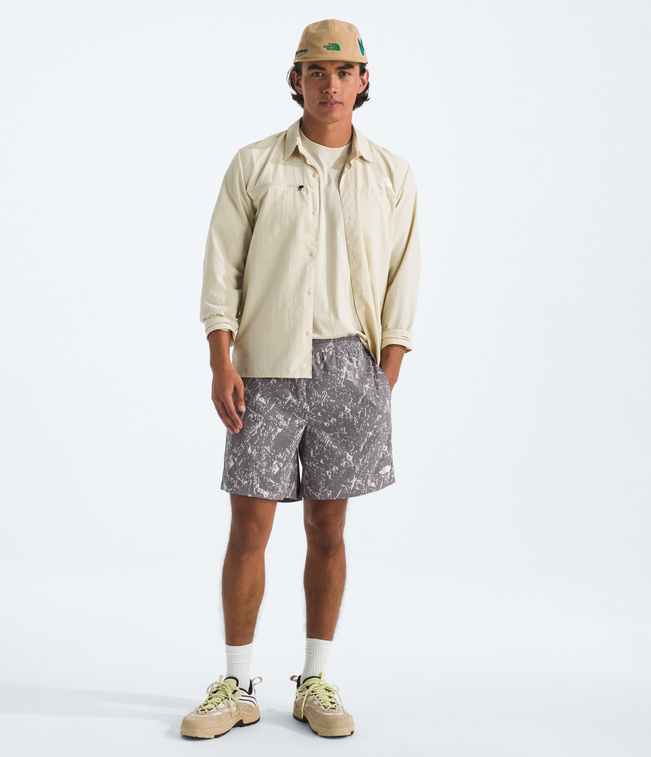 Mens Class V Pathfinder PullOn 7 ShortsPrint TNF HERO2