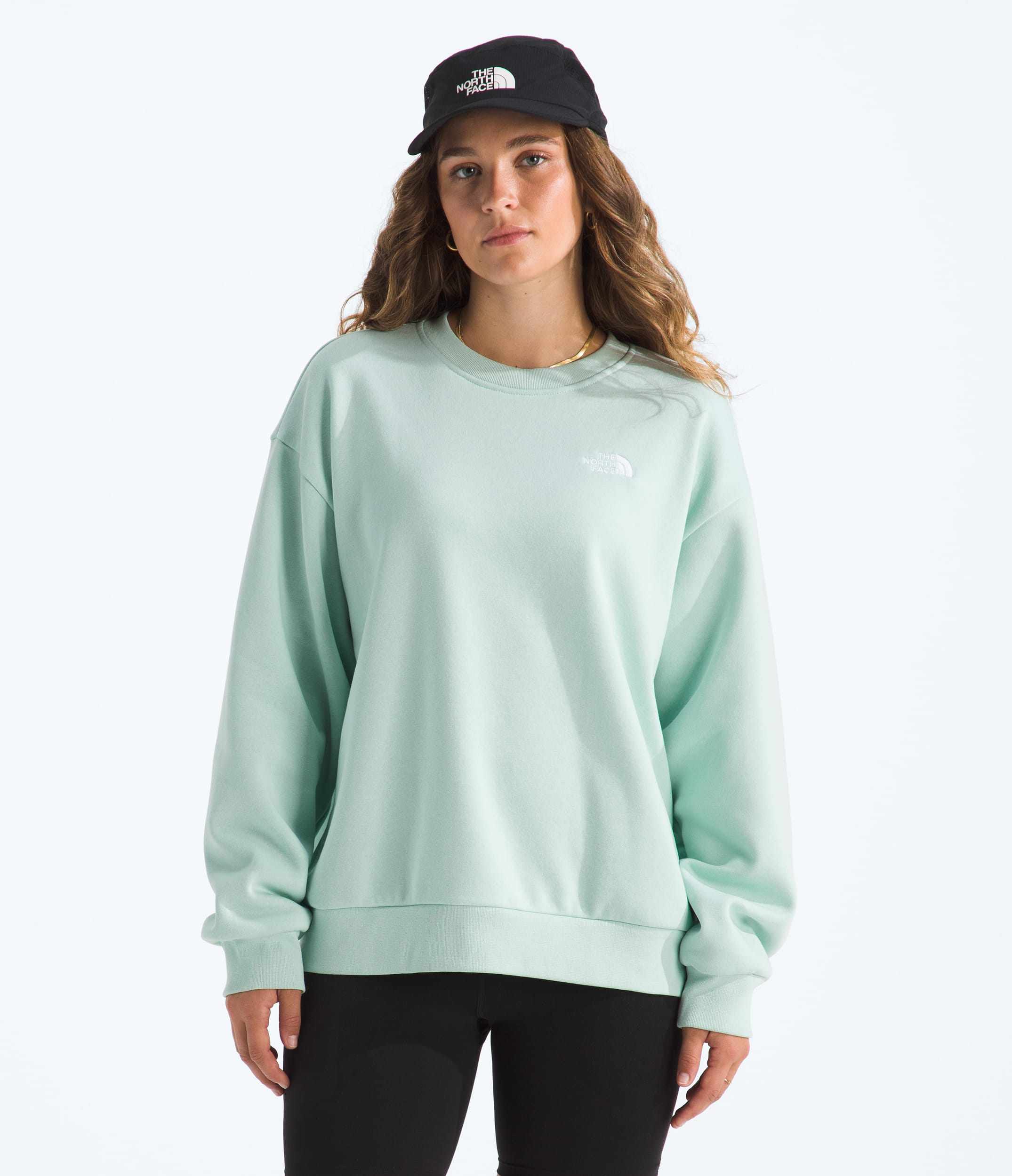 Womens Evolution Simple Dome Oversized Crew TNF HERO