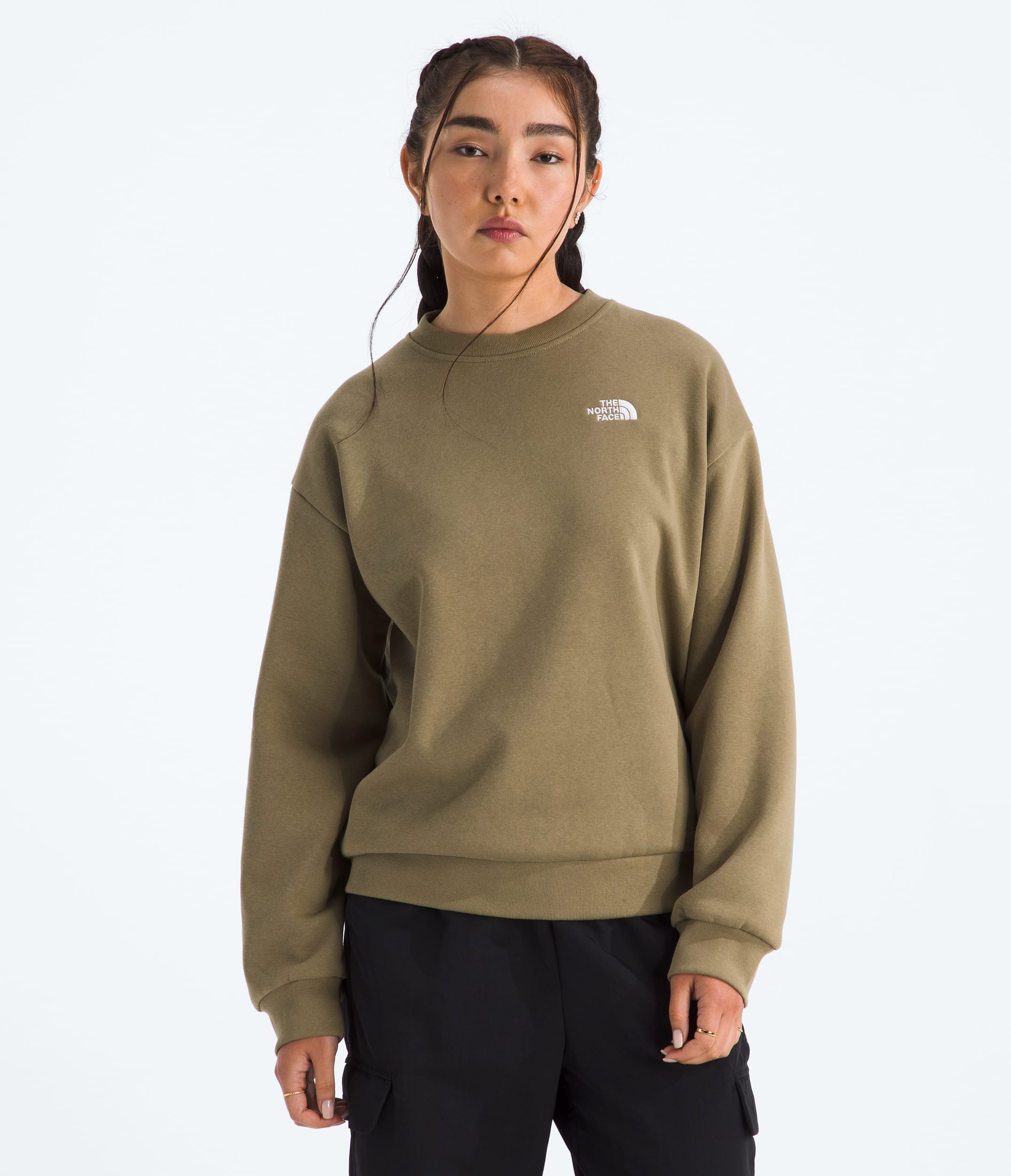 Womens Evolution Simple Dome Oversized Crew TNF HERO