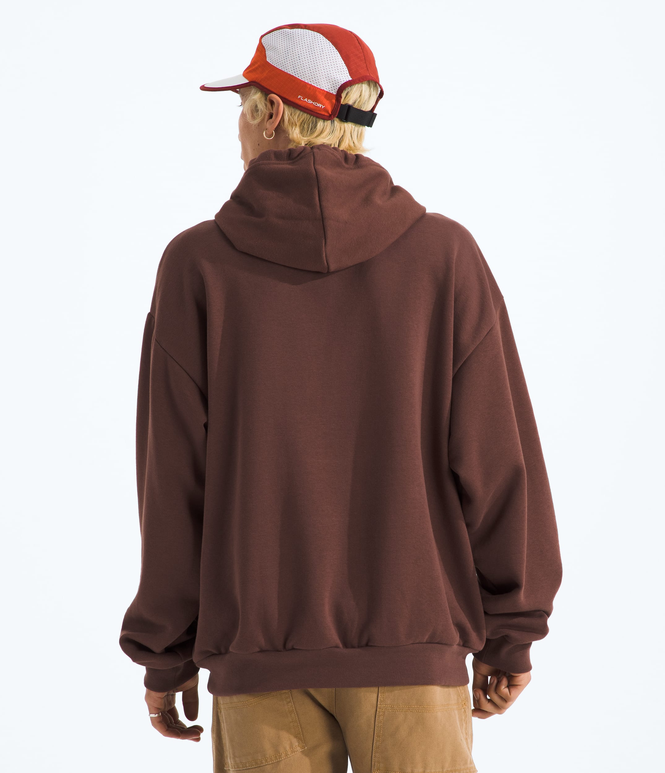 Mens Evolution Simple Dome Oversized Hoodie TNF BACK