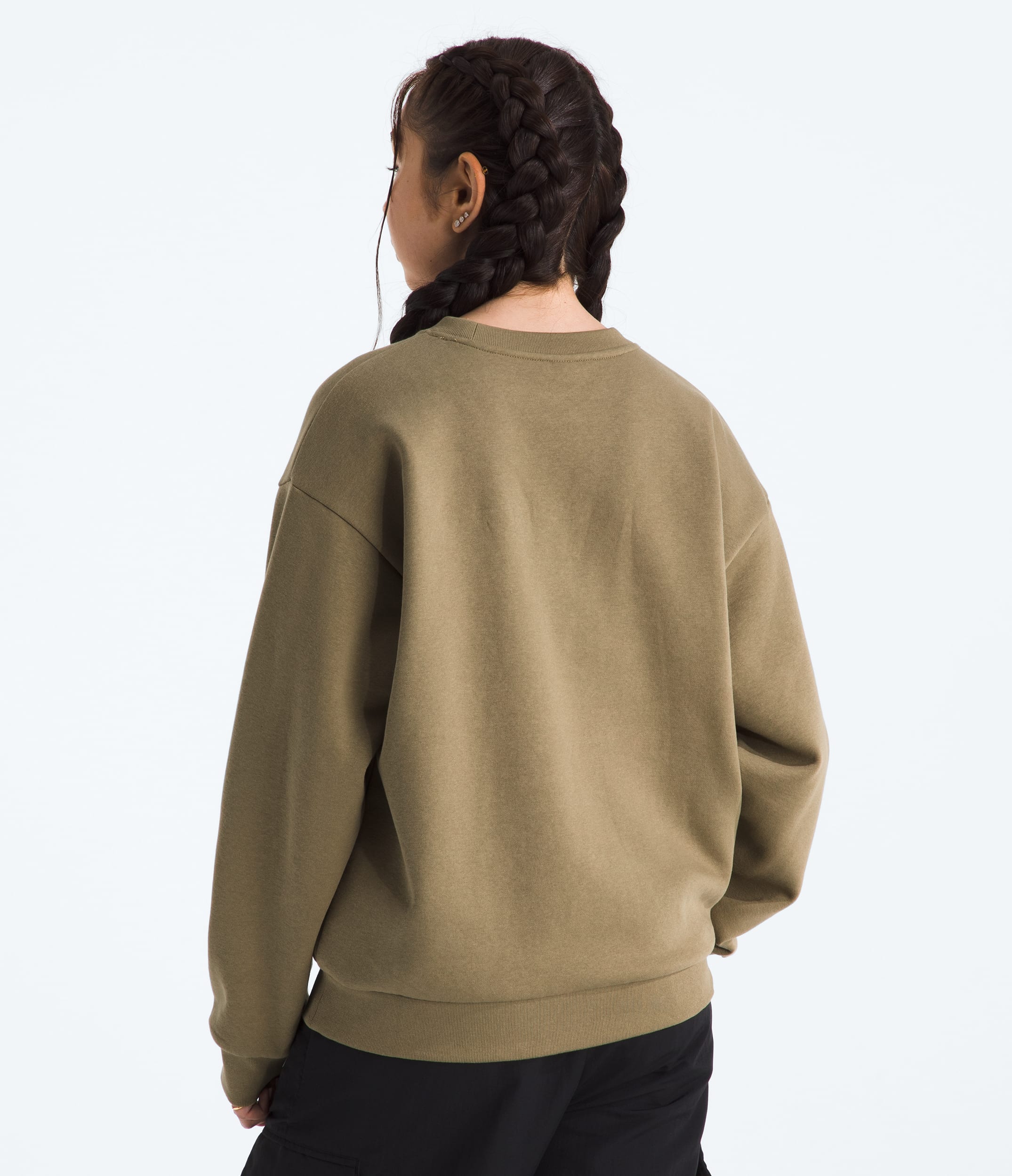 Womens Evolution Simple Dome Oversized Crew TNF BACK