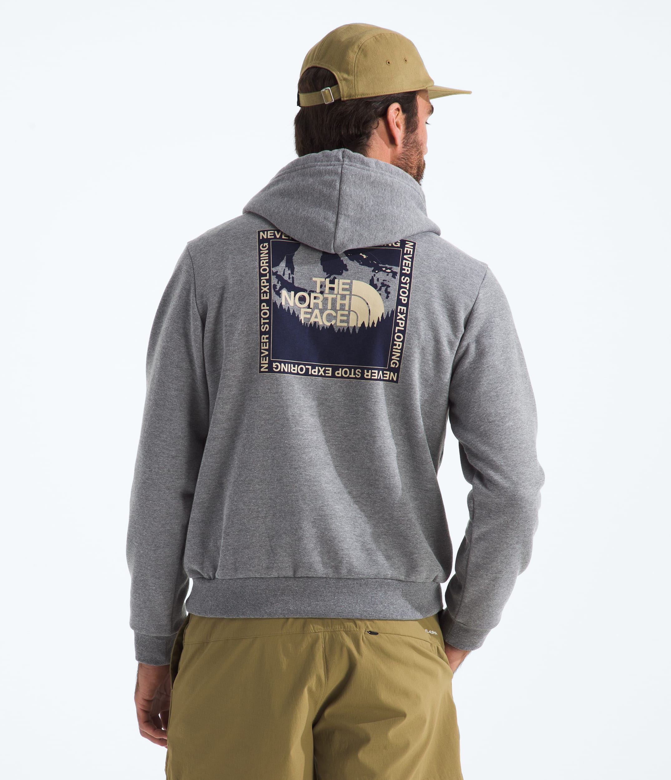 Mens Stay Exploring Regular Hoodie TNF Main