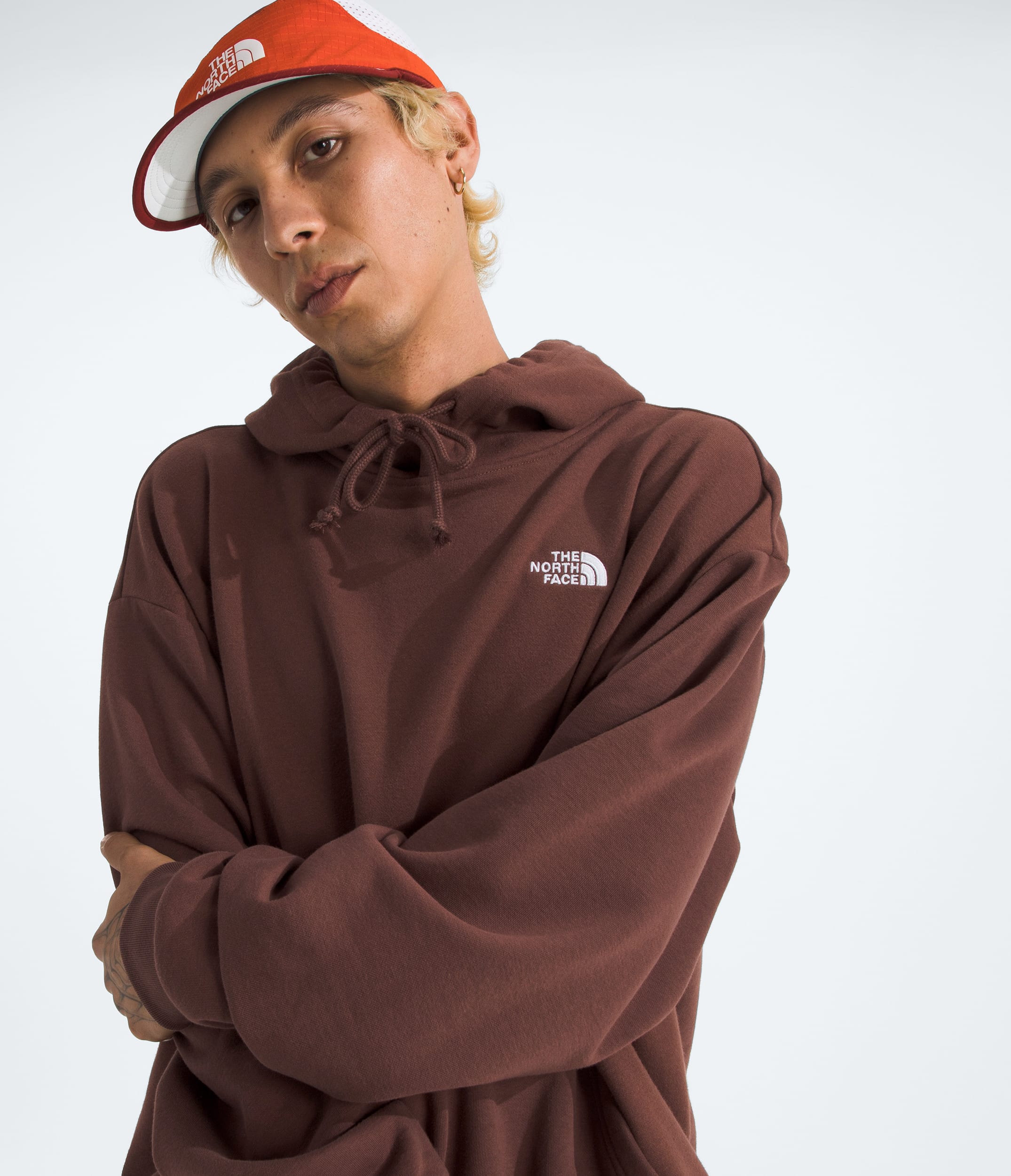 Mens Evolution Simple Dome Oversized Hoodie TNF HERO2