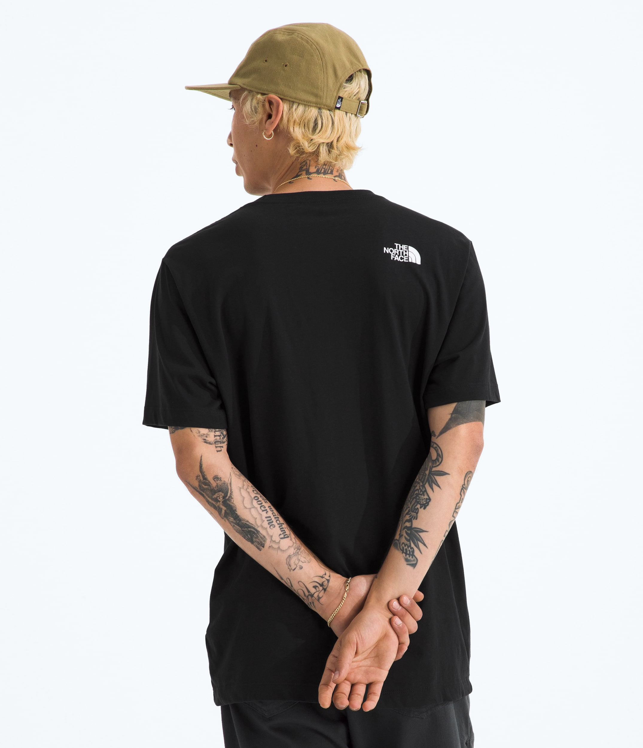 Mens Meadow Mist Regular ShortSleeve Tee TNF BACK