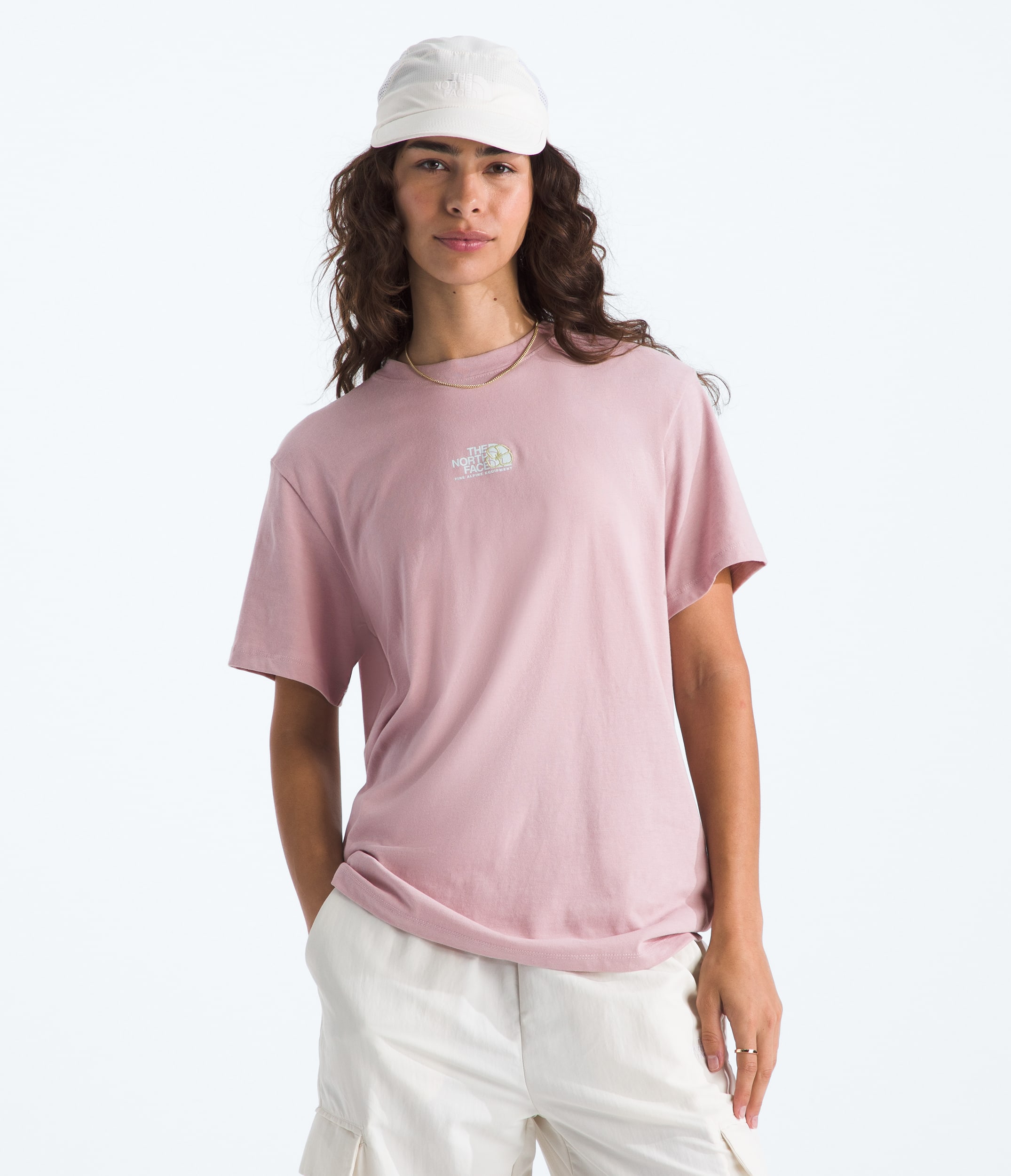 Womens Floral Alpine Relaxed ShortSleeve Tee TNF Main