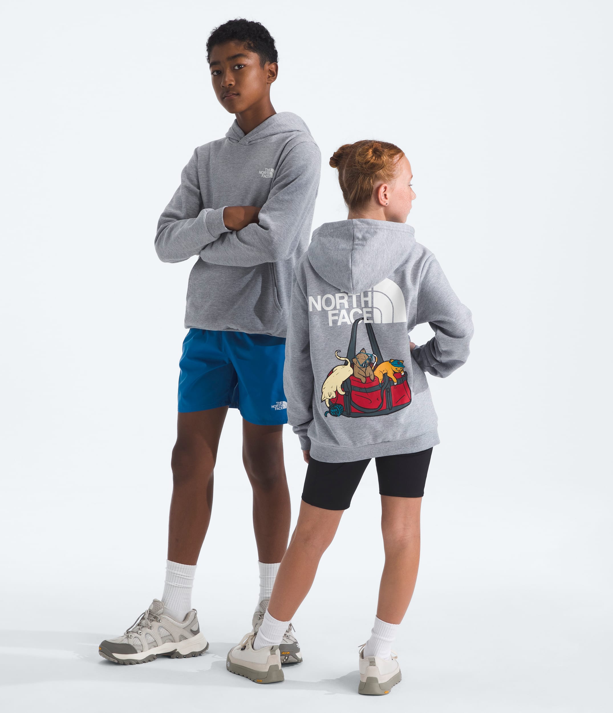 Boys  Girls Ember Fade Regular Hoodie TNF Main