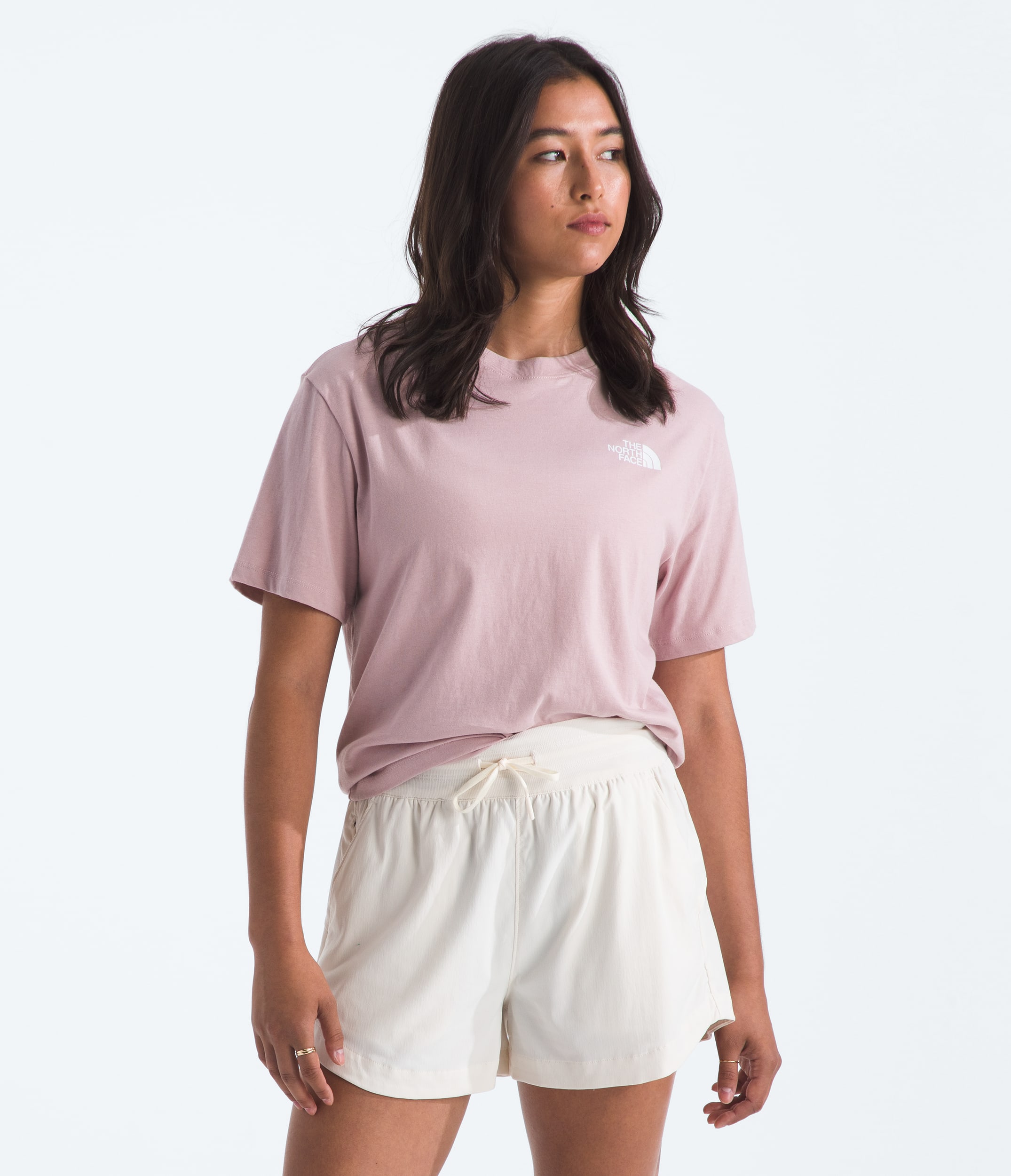 Womens Wildflower Relaxed ShortSleeve Tee TNF BACK