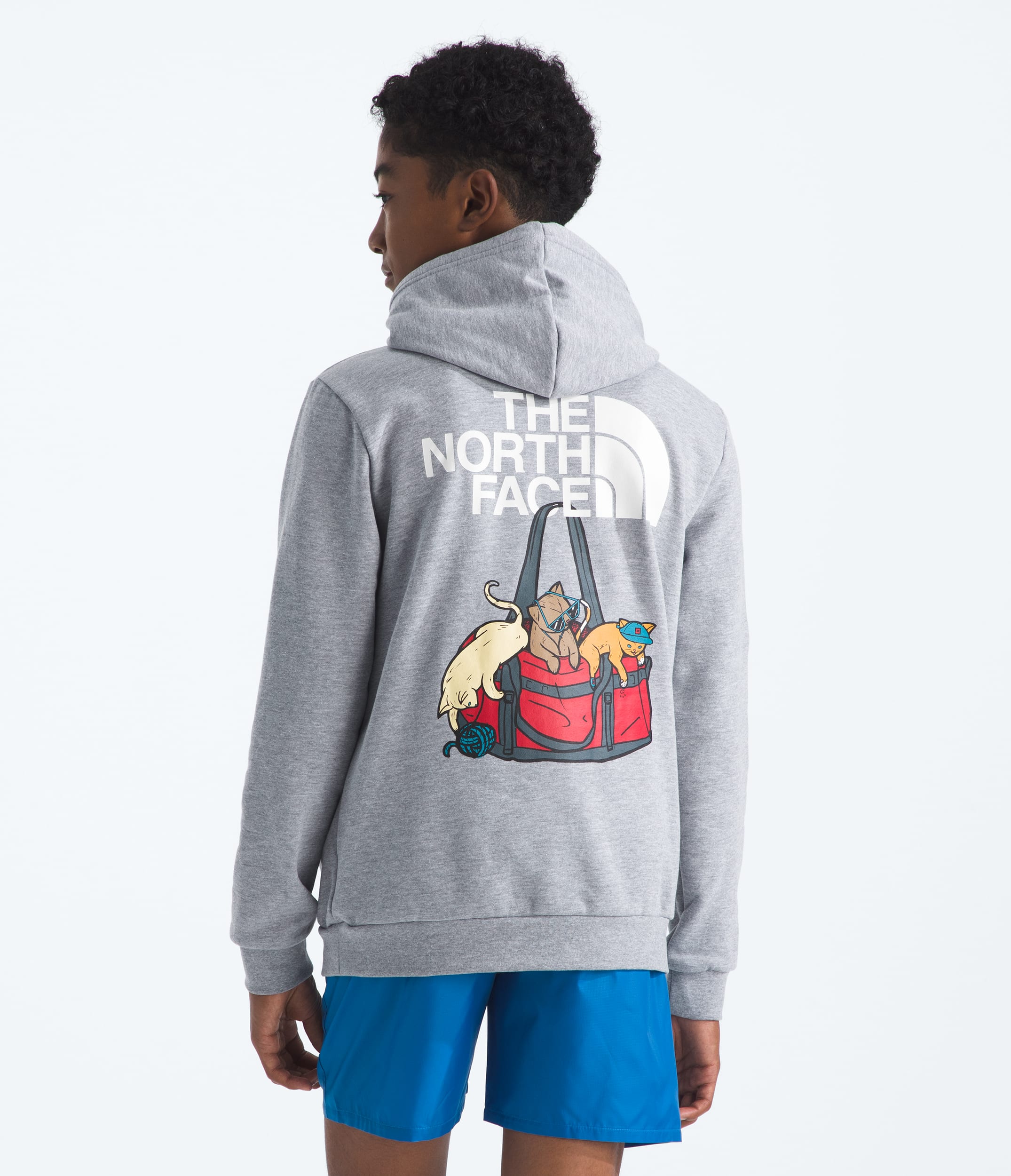 Boys  Girls Ember Fade Regular Hoodie TNF HERO2