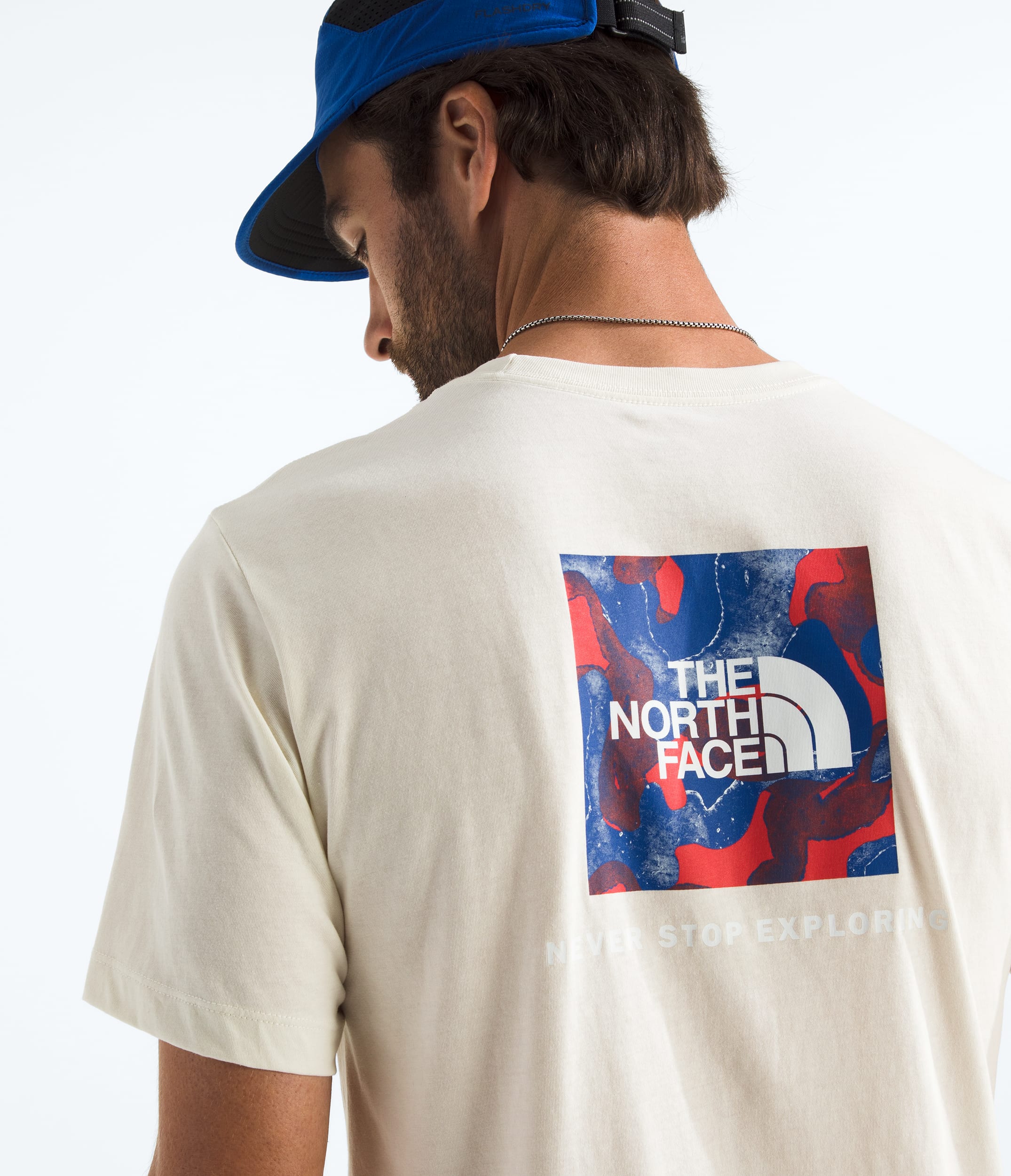 Mens Red White  Blue Regular ShortSleeve Tee TNF HERO2