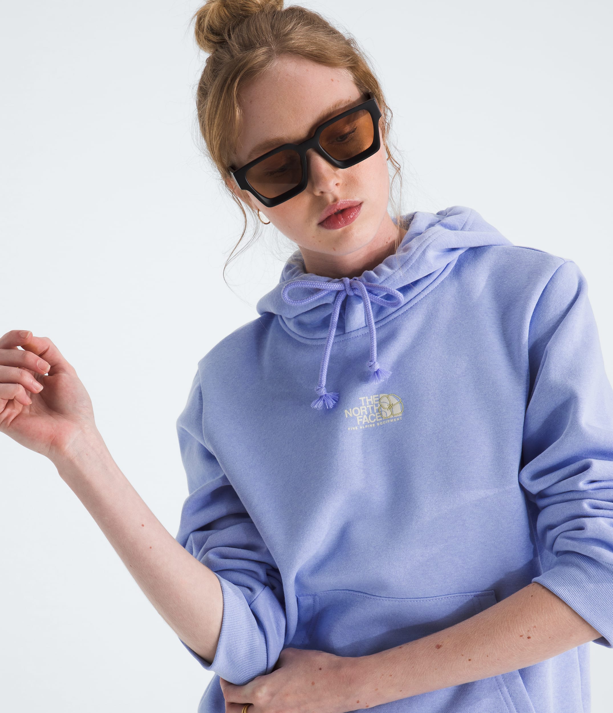 Womens Floral Alpine Regular Hoodie TNF HERO2