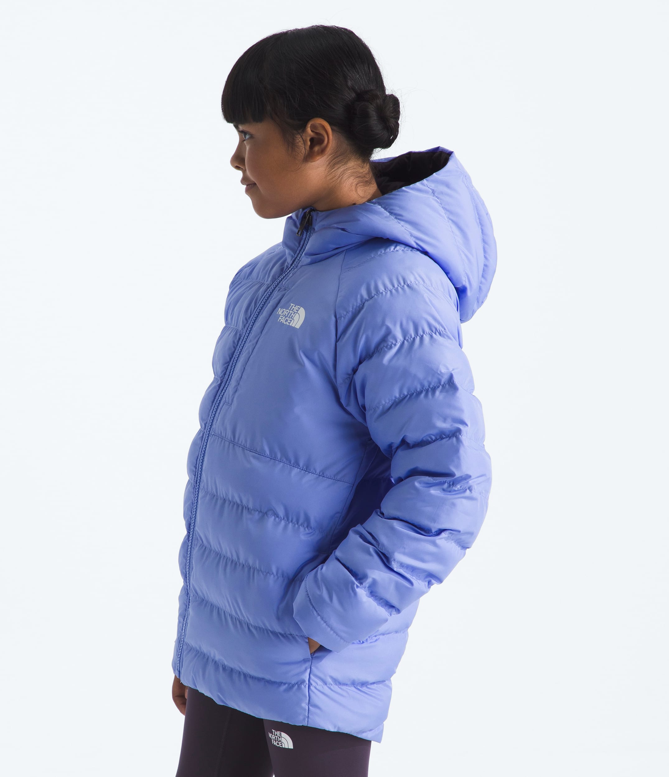 Girls Reversible Perrito Hooded Jacket TNF MODEL34