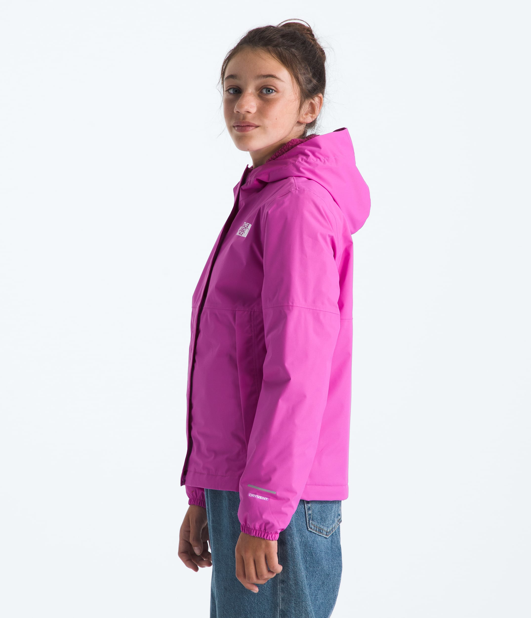 Girls Warm Antora Rain Jacket TNF MODEL34