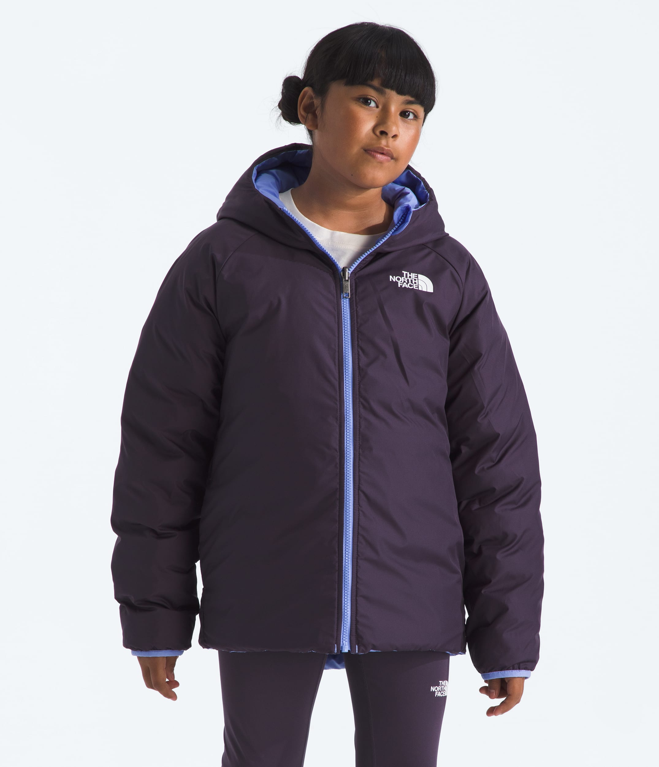 Girls Reversible Perrito Hooded Jacket TNF HERO2
