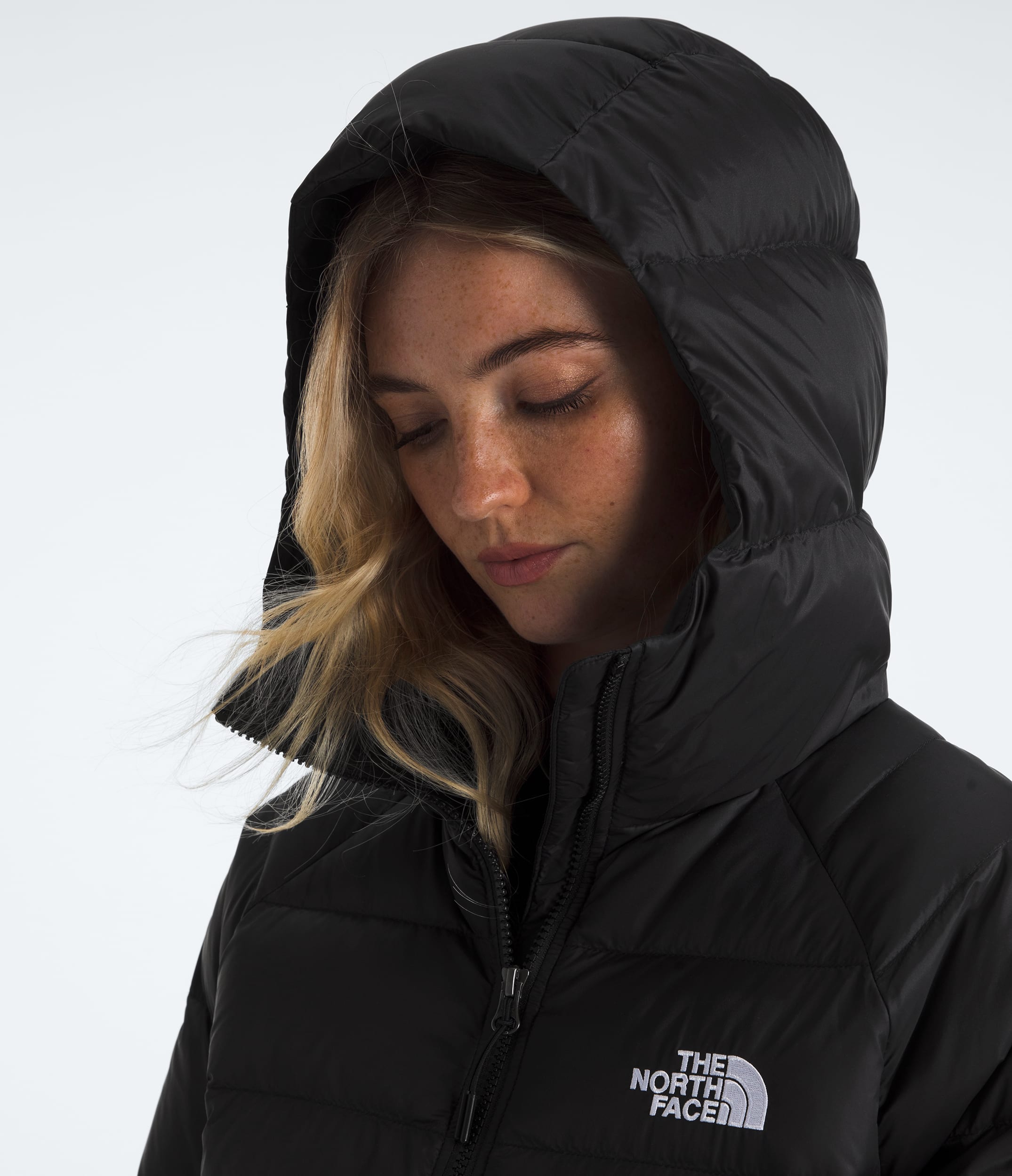 Womens Hydrenalite Down Hoodie TNF TNF Black MODELHOOD2