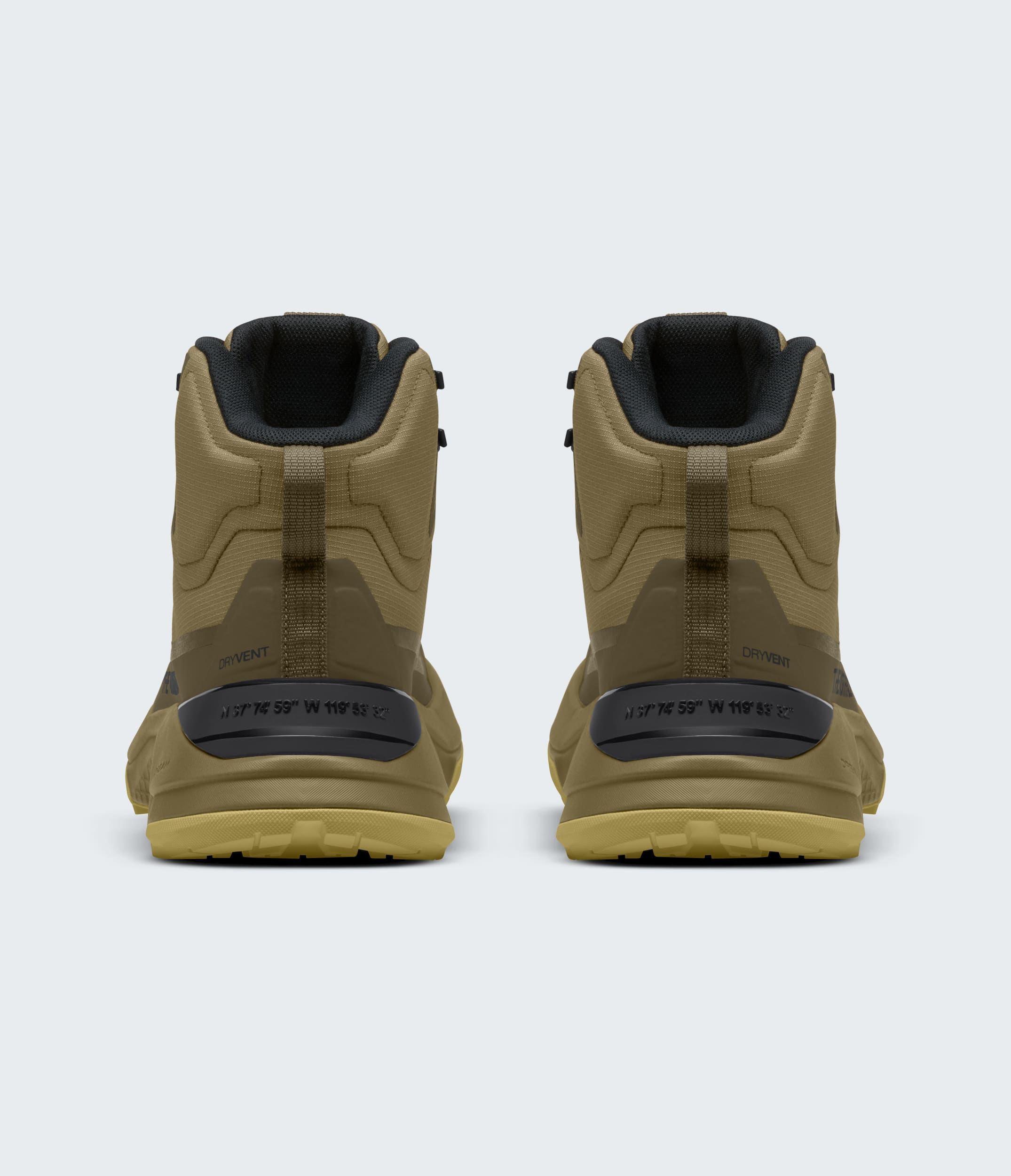 Mens Fastpack Mid Waterprood Boots TNF BACK