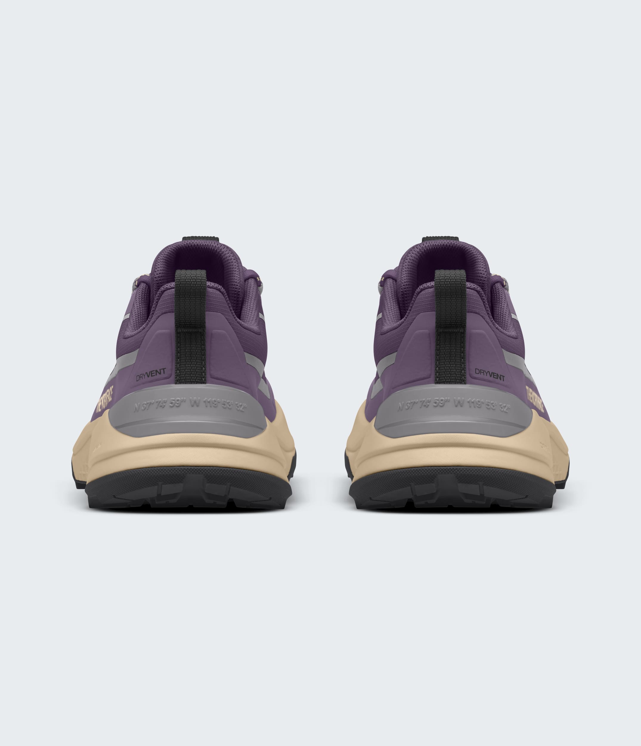 Womens Fastpack Waterproof Shoes TNF Endless DuskDesert Stone BACK