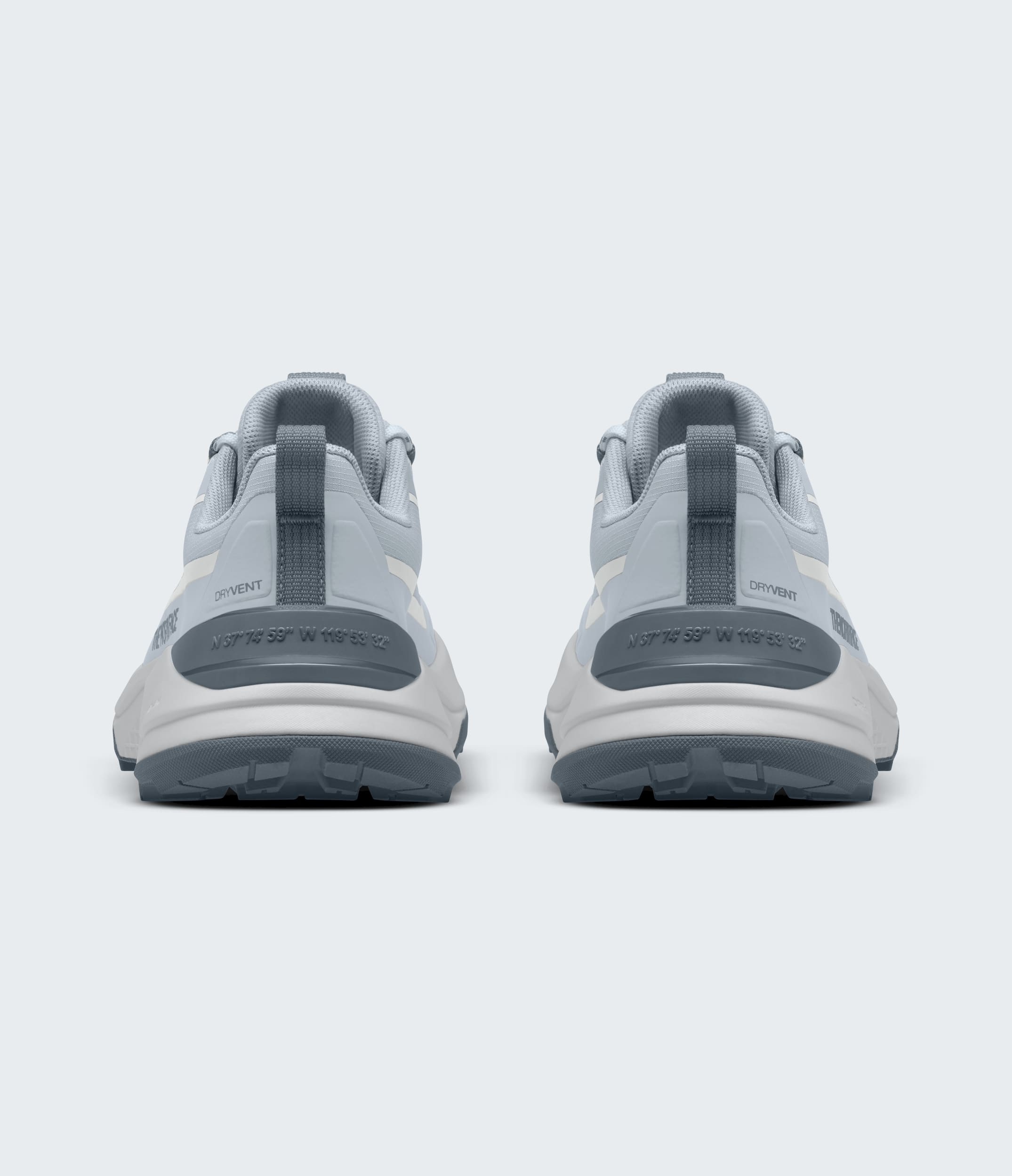 Mens Fastpack Waterproof Shoes TNF Frost GreyGlacier Gray BACK