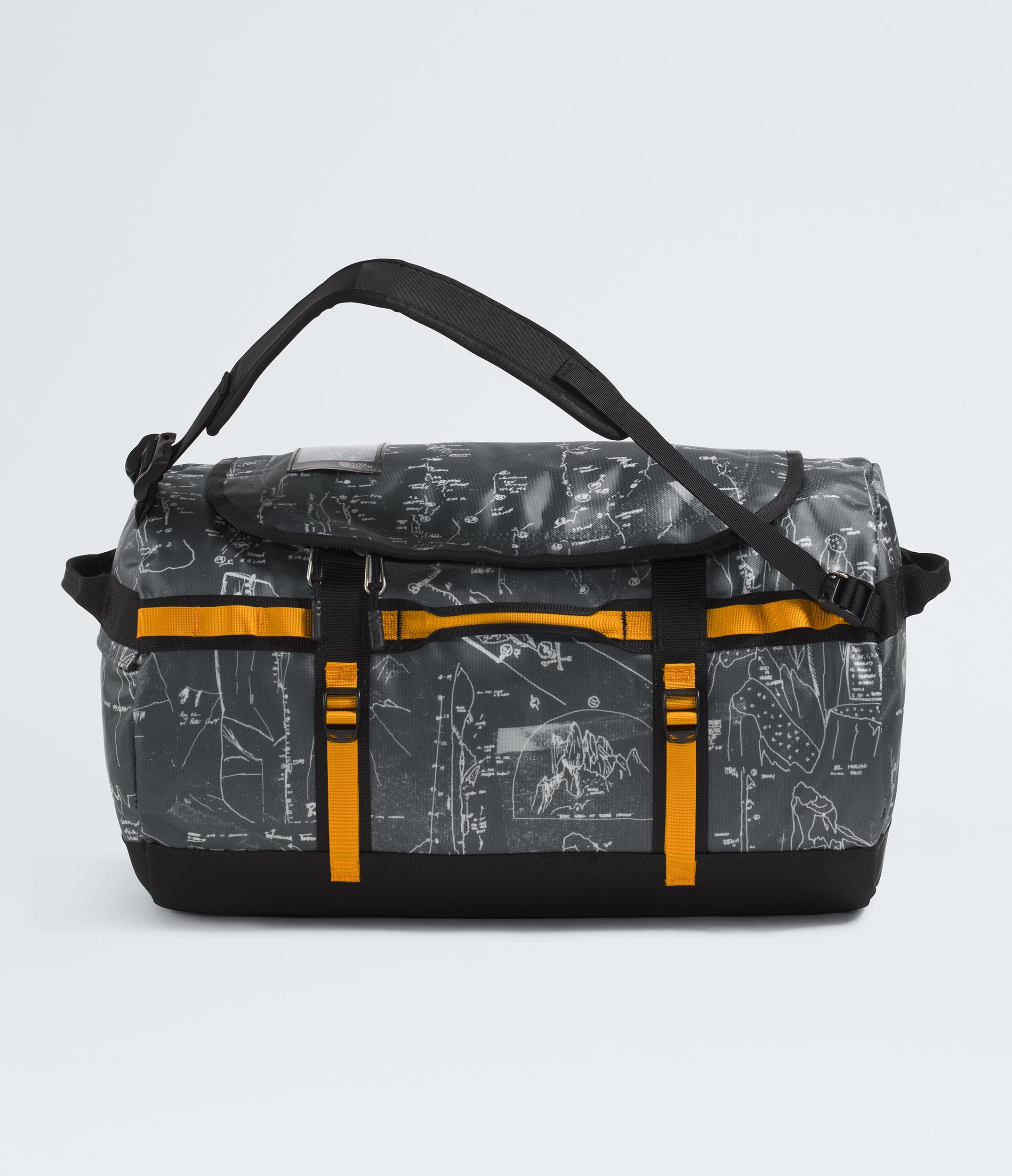 Base Camp DuffelS TNF Anthracite Grey Conrad Topos PrintSummit Gold HERO