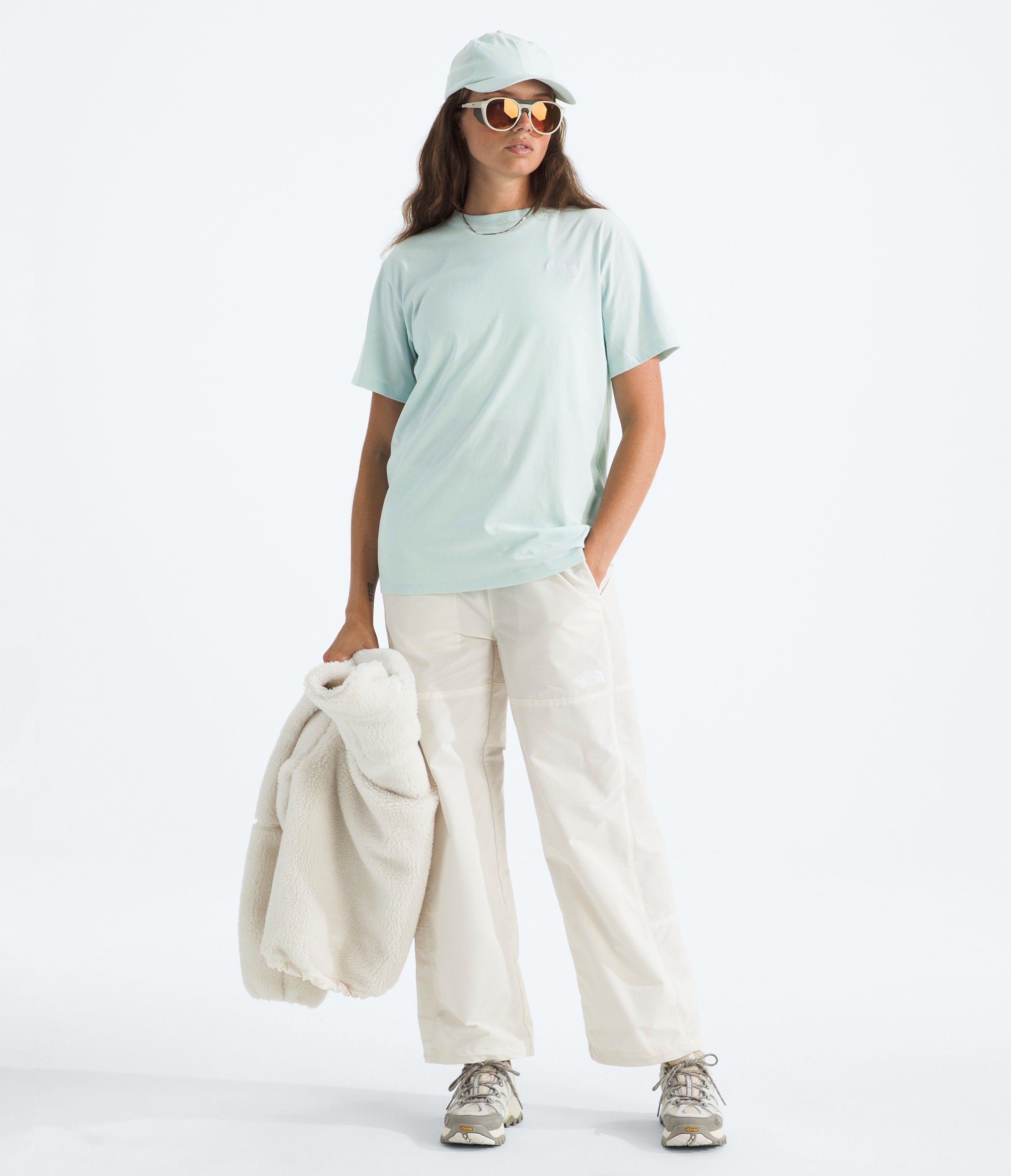 Womens Evolution Simple Dome Relaxed ShortSleeve Tee TNF HERO2