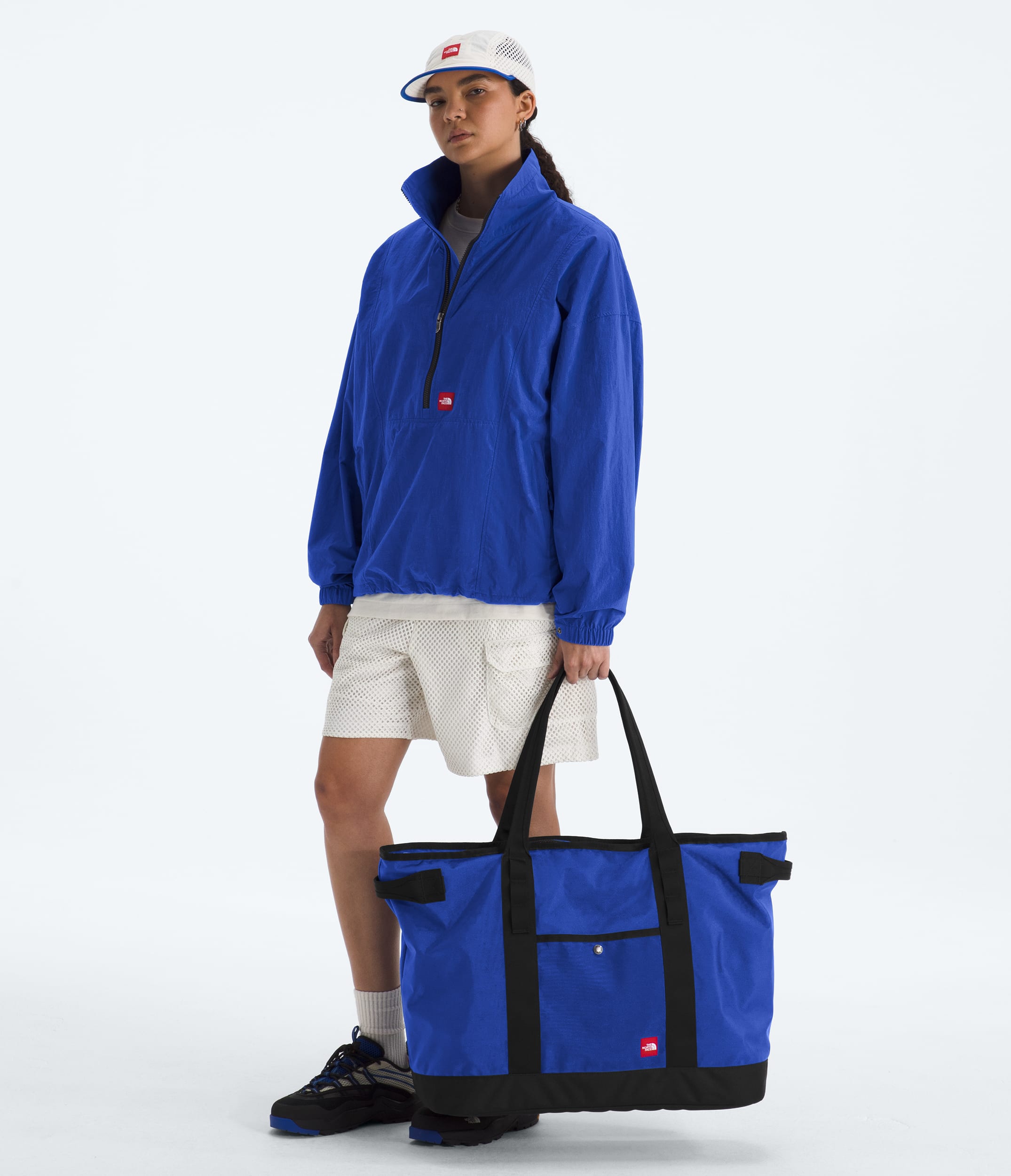 TNF Red Box Large Tote Bag TNF TNF Blue MODELBACK