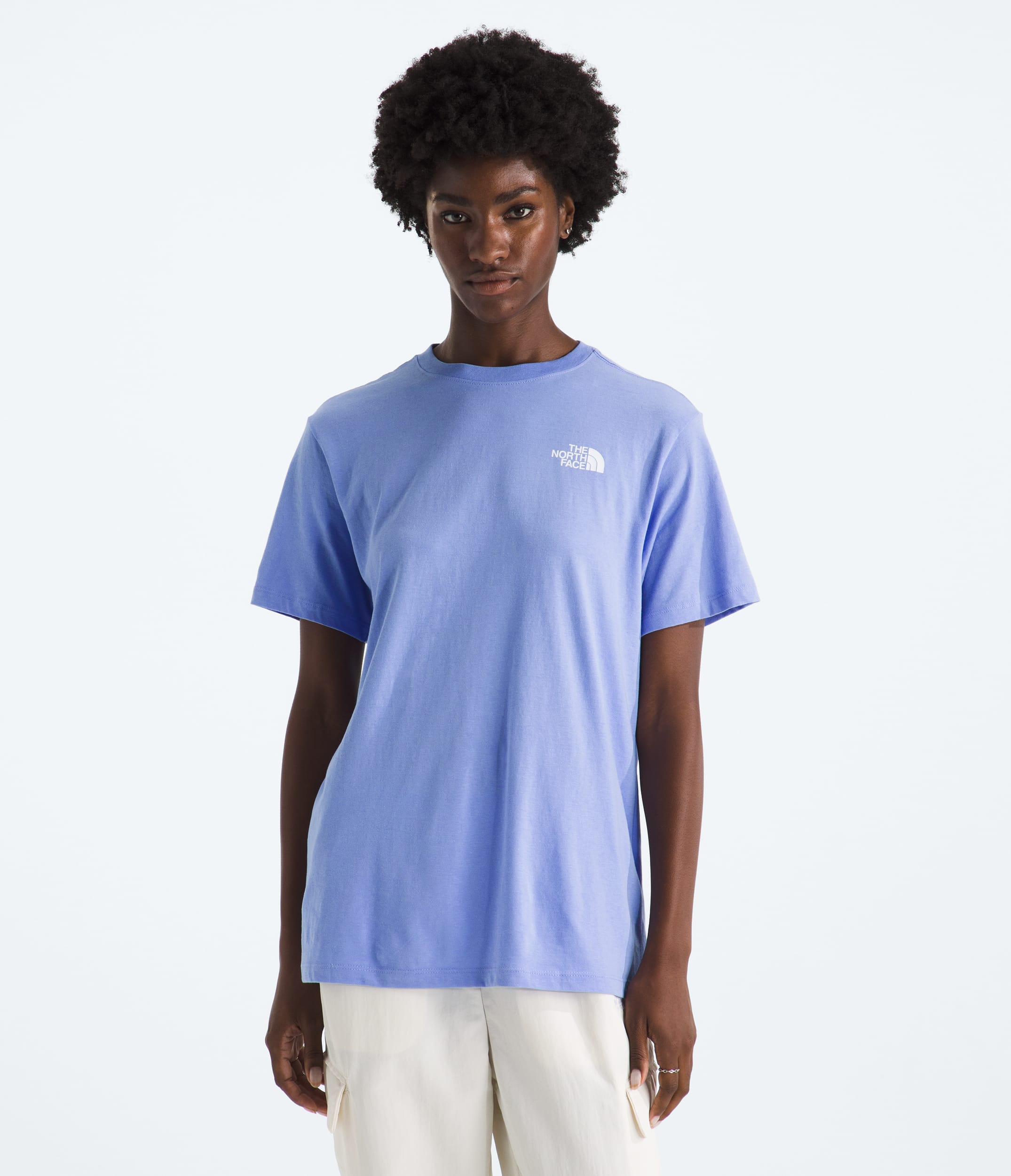 Womens Wildflower Relaxed ShortSleeve Tee TNF BACK